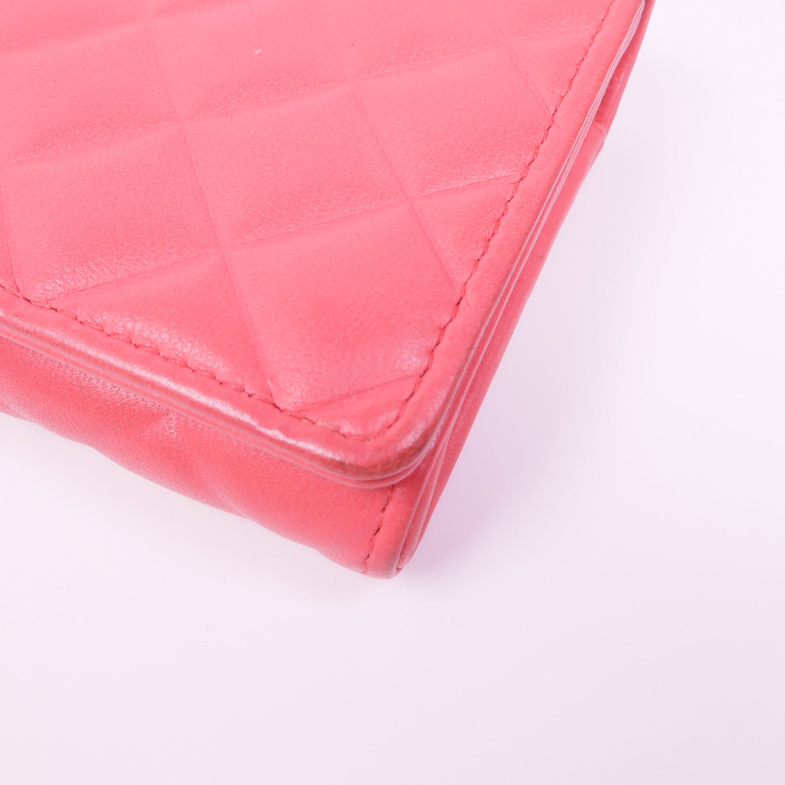 CHANEL 皮革Long Wallet金扣長錢包