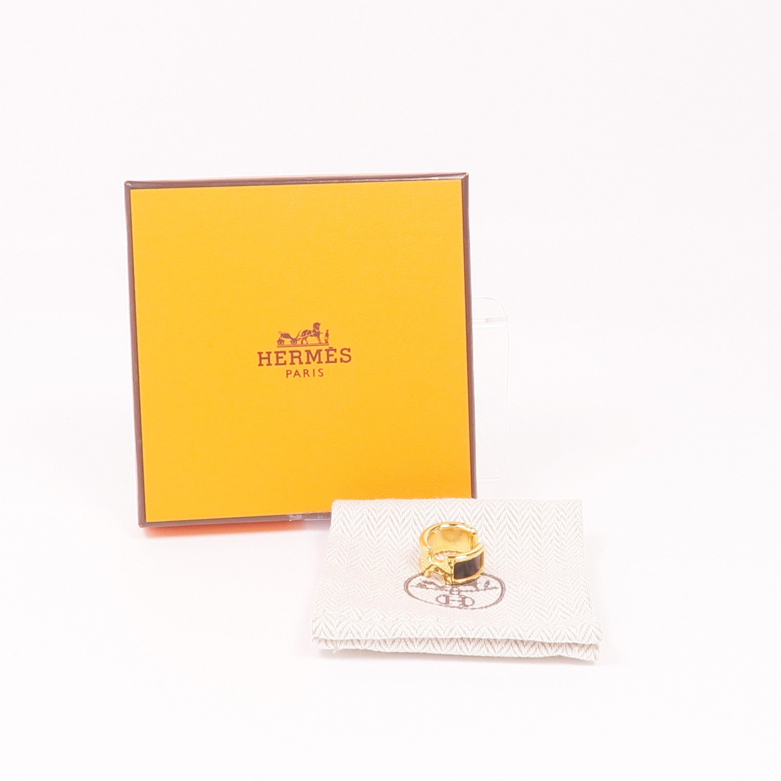 HERMES 金屬/牛皮皮革Olympe Ear Cuff耳夾