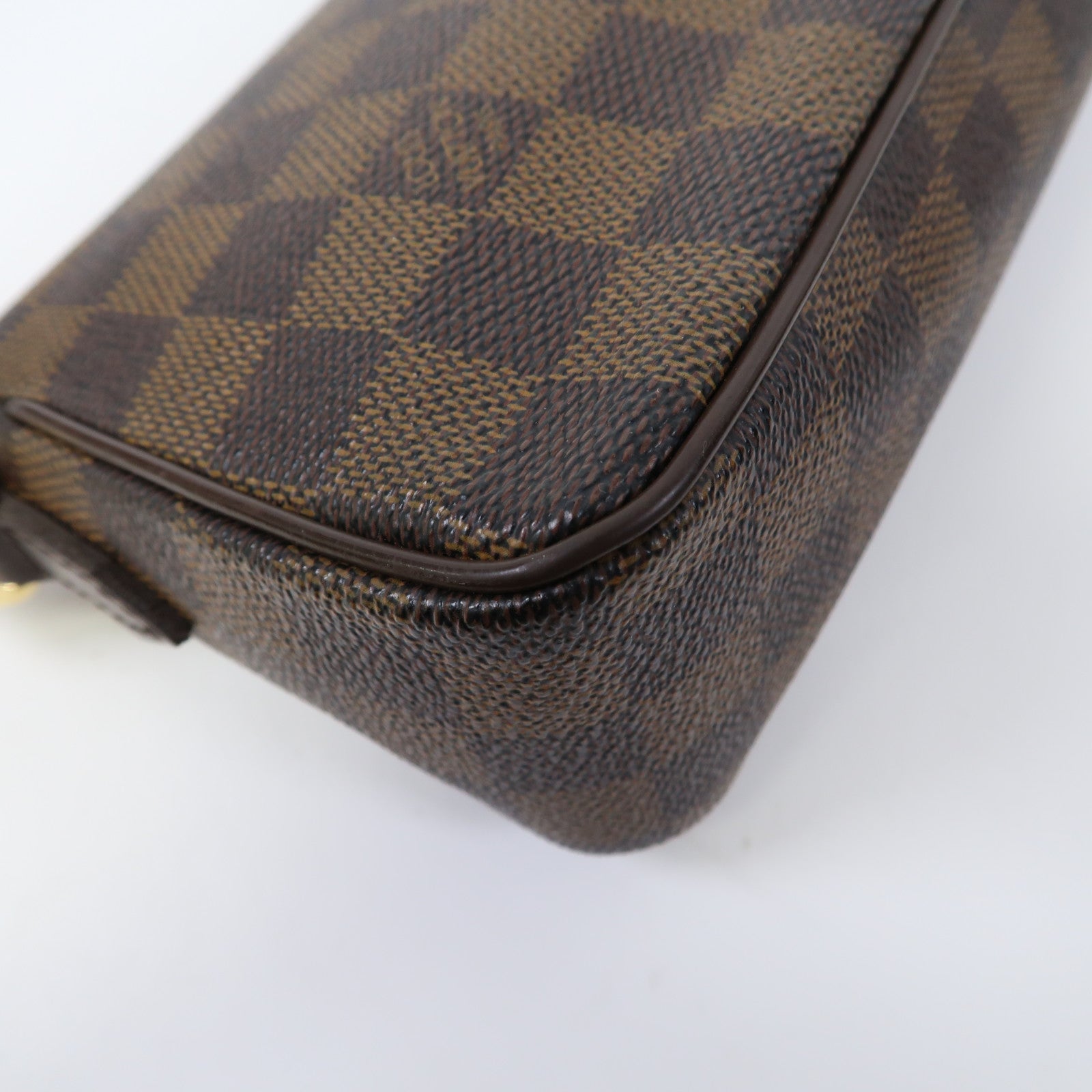 LOUIS VUITTON Damier Ebene Ravello PM金扣肩背袋啡色