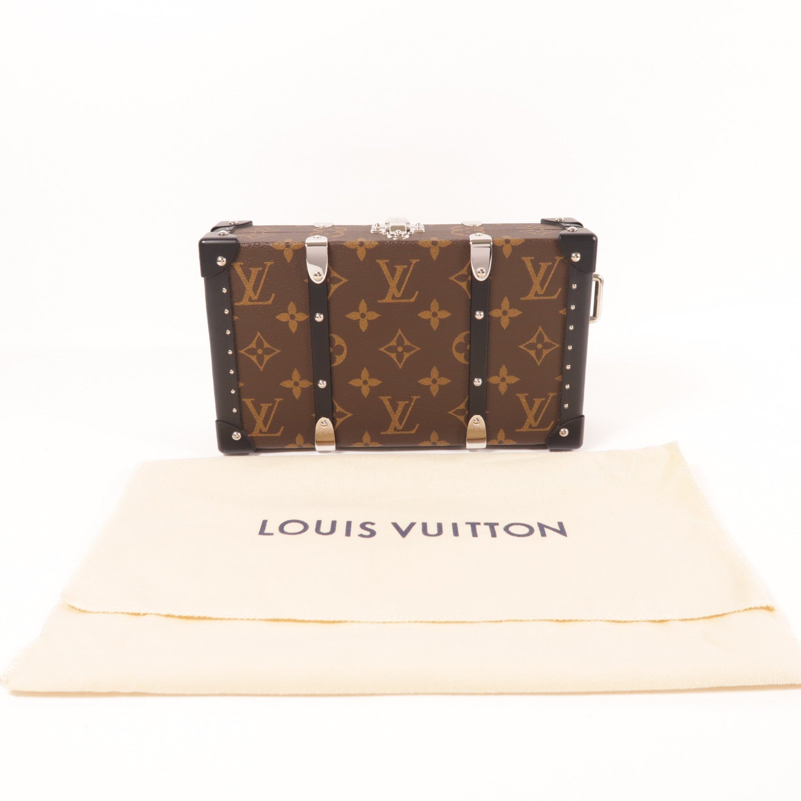 LOUIS VUITTON 【激減優惠】Monogram Wallet Trunk銀扣手拿包