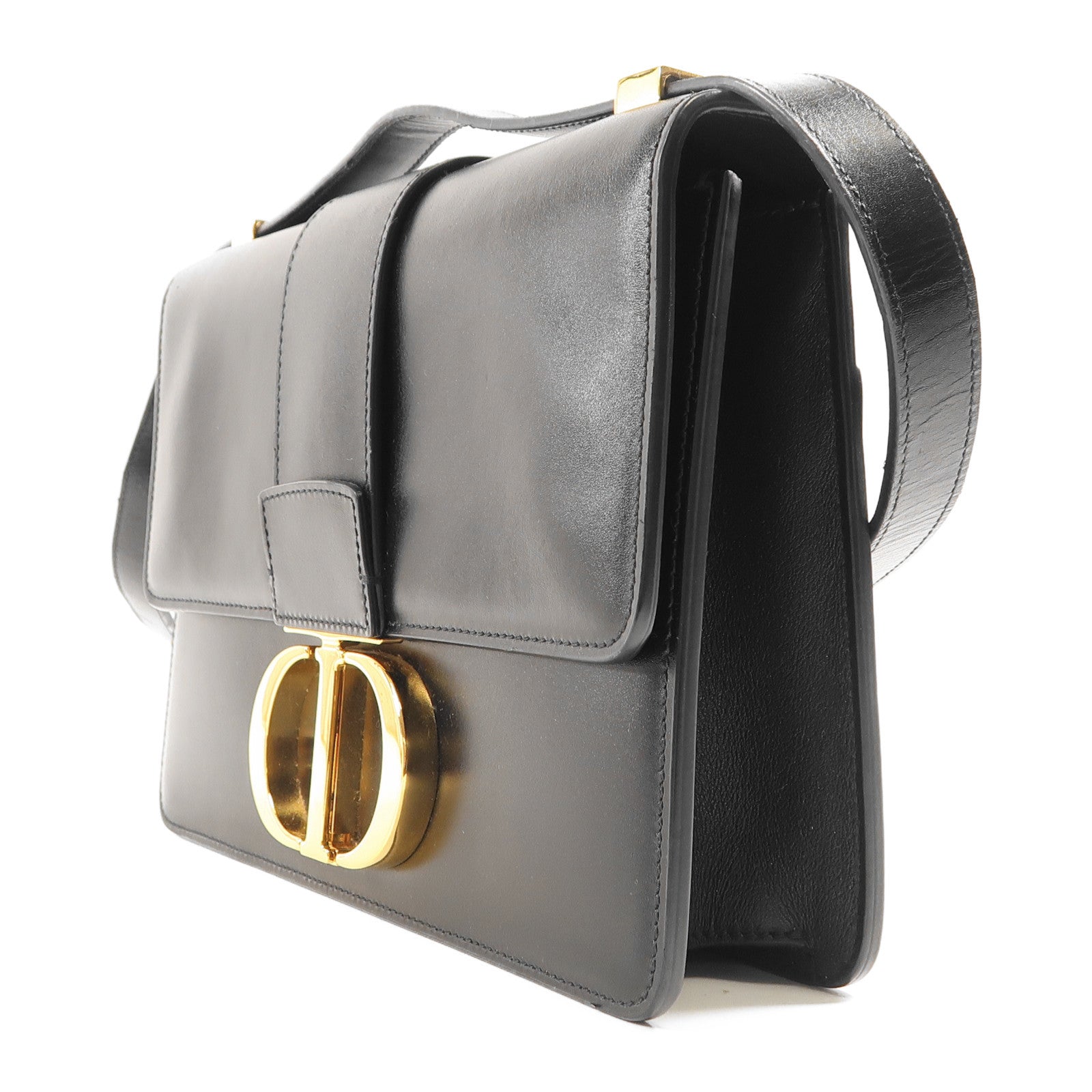 Dior 【激減優惠】牛皮皮革30 Montaigne金扣肩背袋