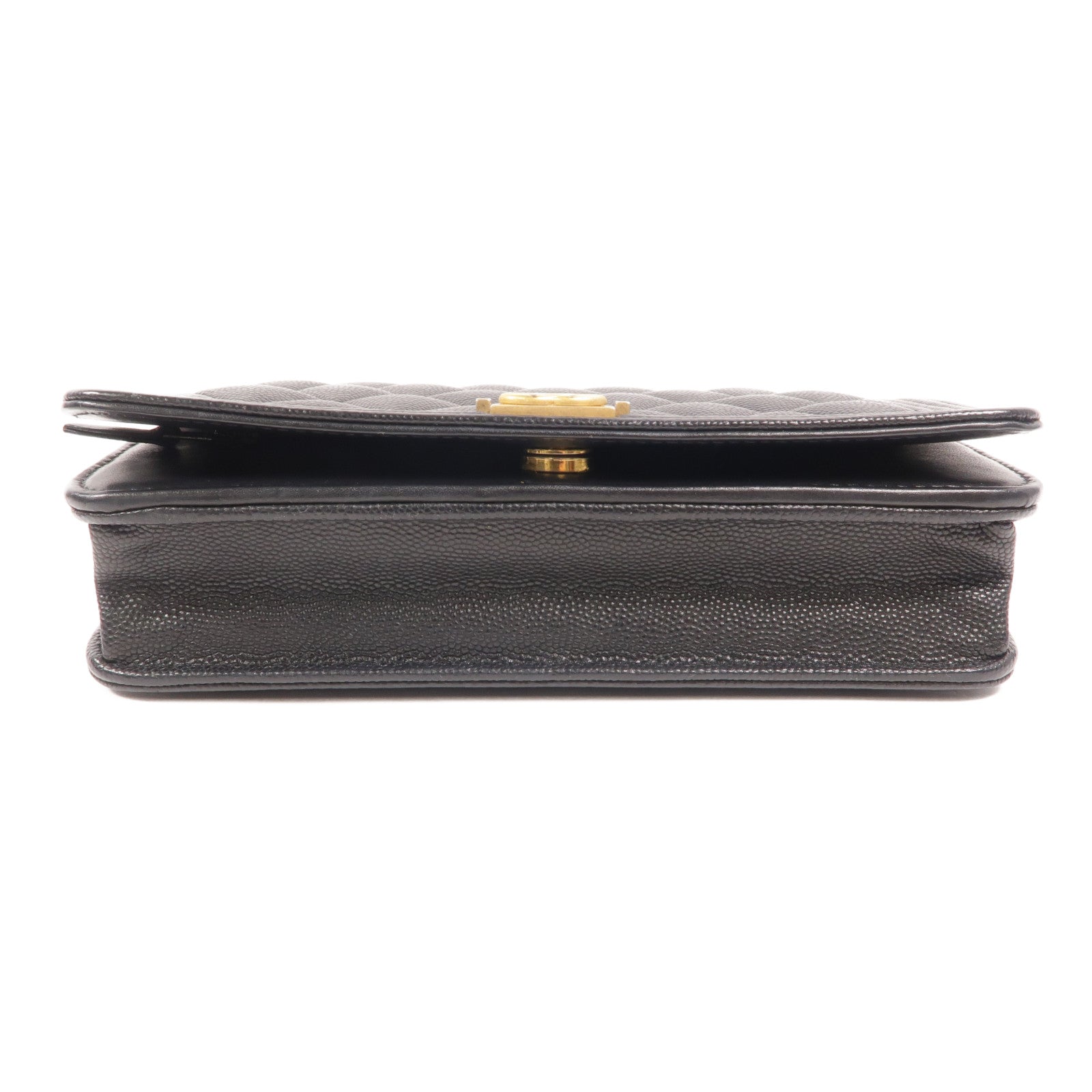CHANEL 牛皮皮革Boy Wallet On Chain鏈帶肩背袋