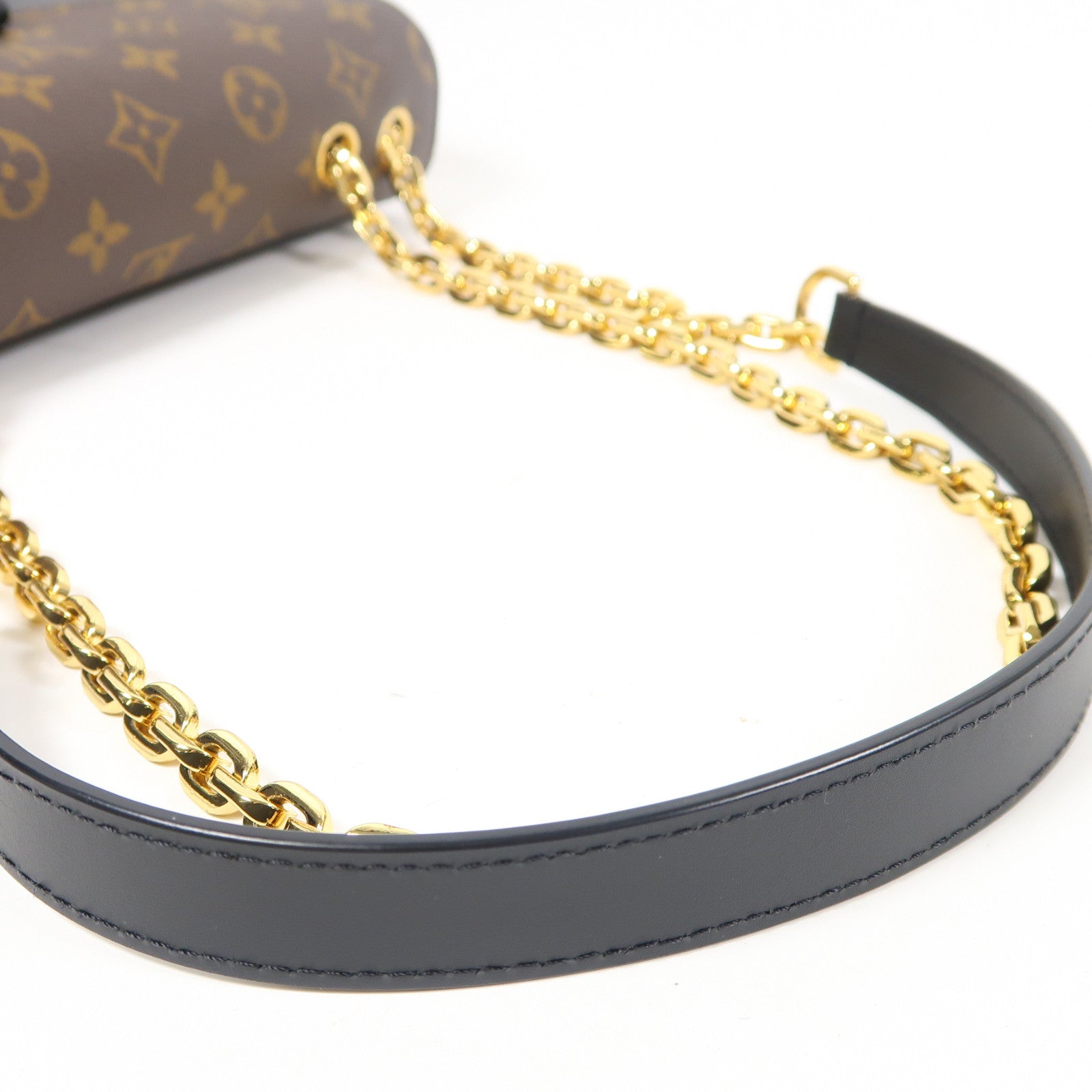 LOUIS VUITTON 【激減優惠】Monogram Marceau金扣肩背袋啡色/黑色