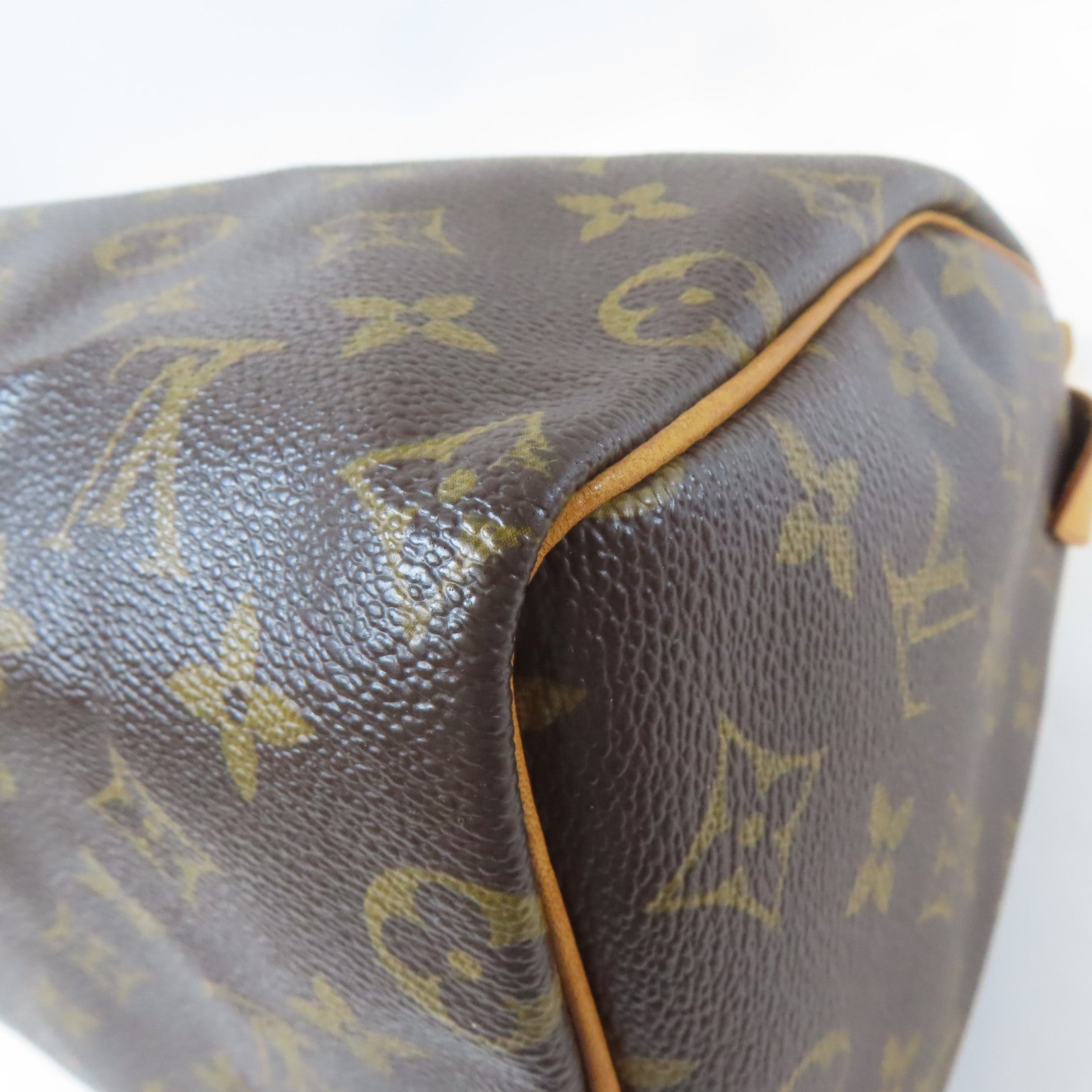 LOUIS VUITTON Monogram Speedy 25金扣手挽袋啡色