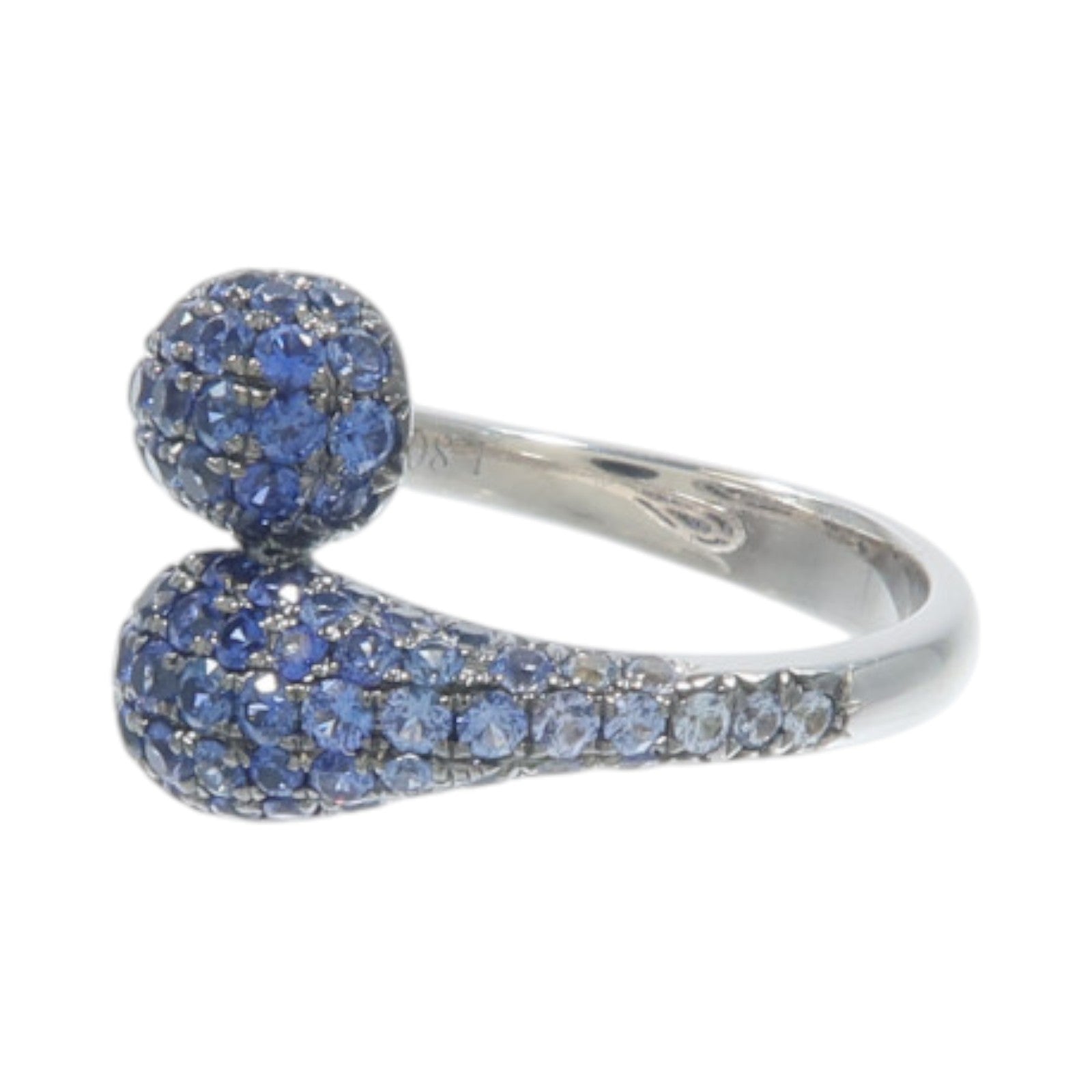 JEWELRY 18K白金Sapphire Ring藍寶石戒指