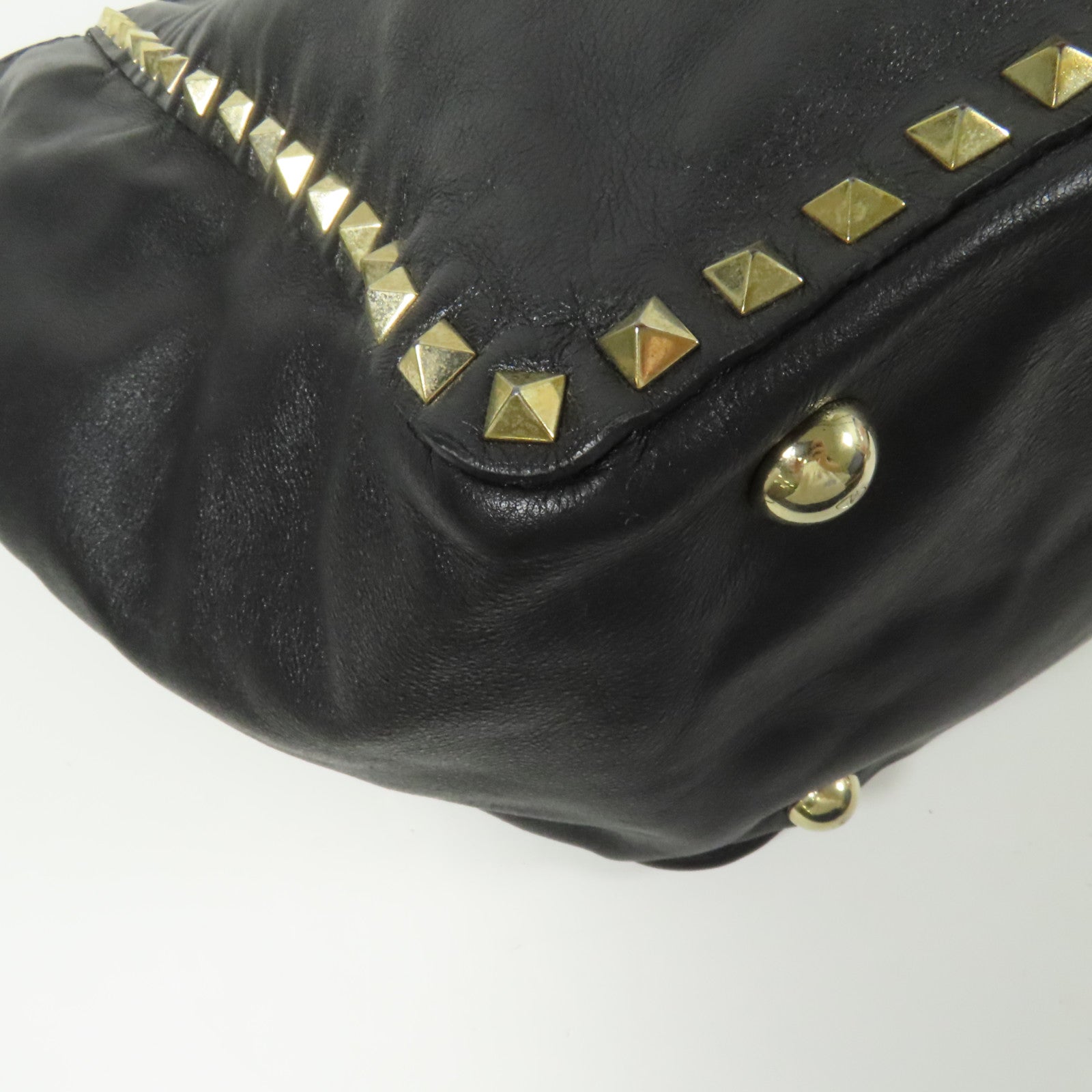 Valentino 牛皮皮革Rockstud金扣手挽肩背兩用袋