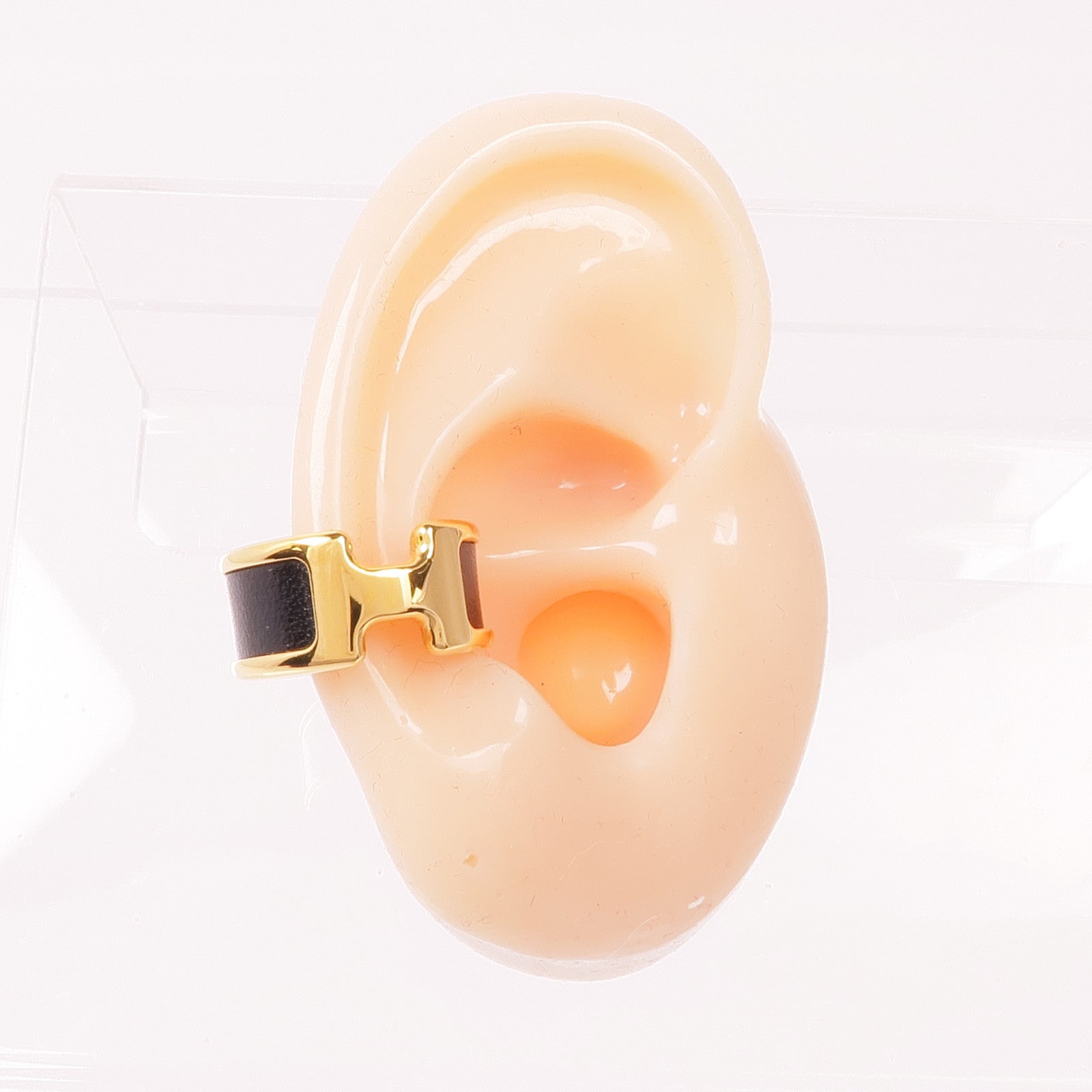 HERMES 金屬/牛皮皮革Olympe Ear Cuff耳夾