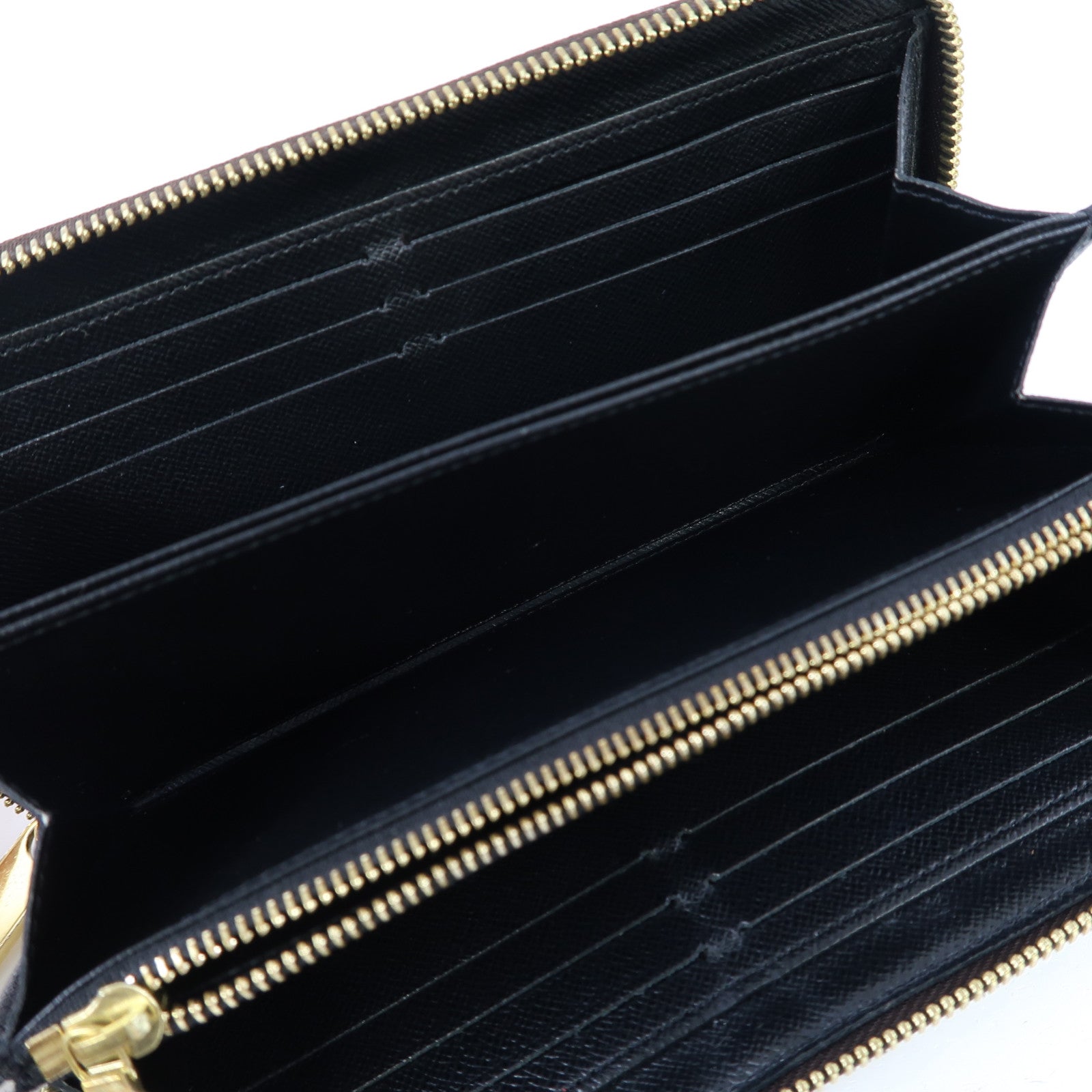 LOUIS VUITTON Monogram Zipper Long Wallet金扣長錢包啡色