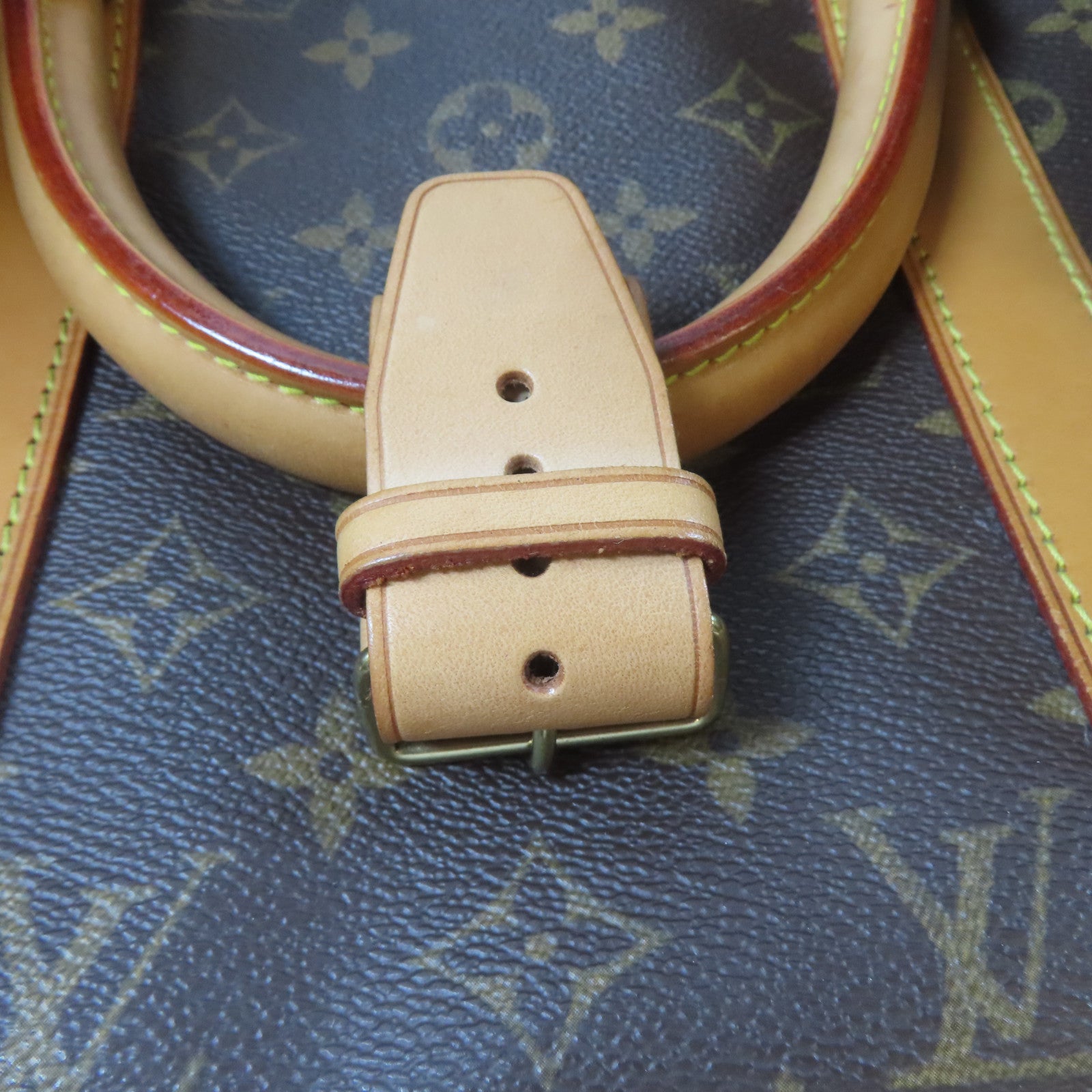 LOUIS VUITTON Monogram Keepall Bandouliere 50金扣手挽肩背兩用袋啡色