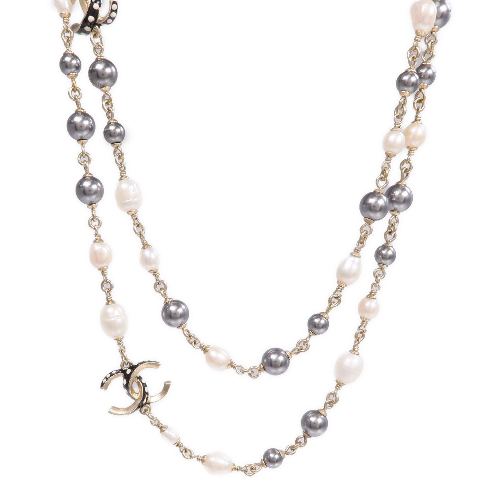 CHANEL PVC/金屬Long Necklace項鍊
