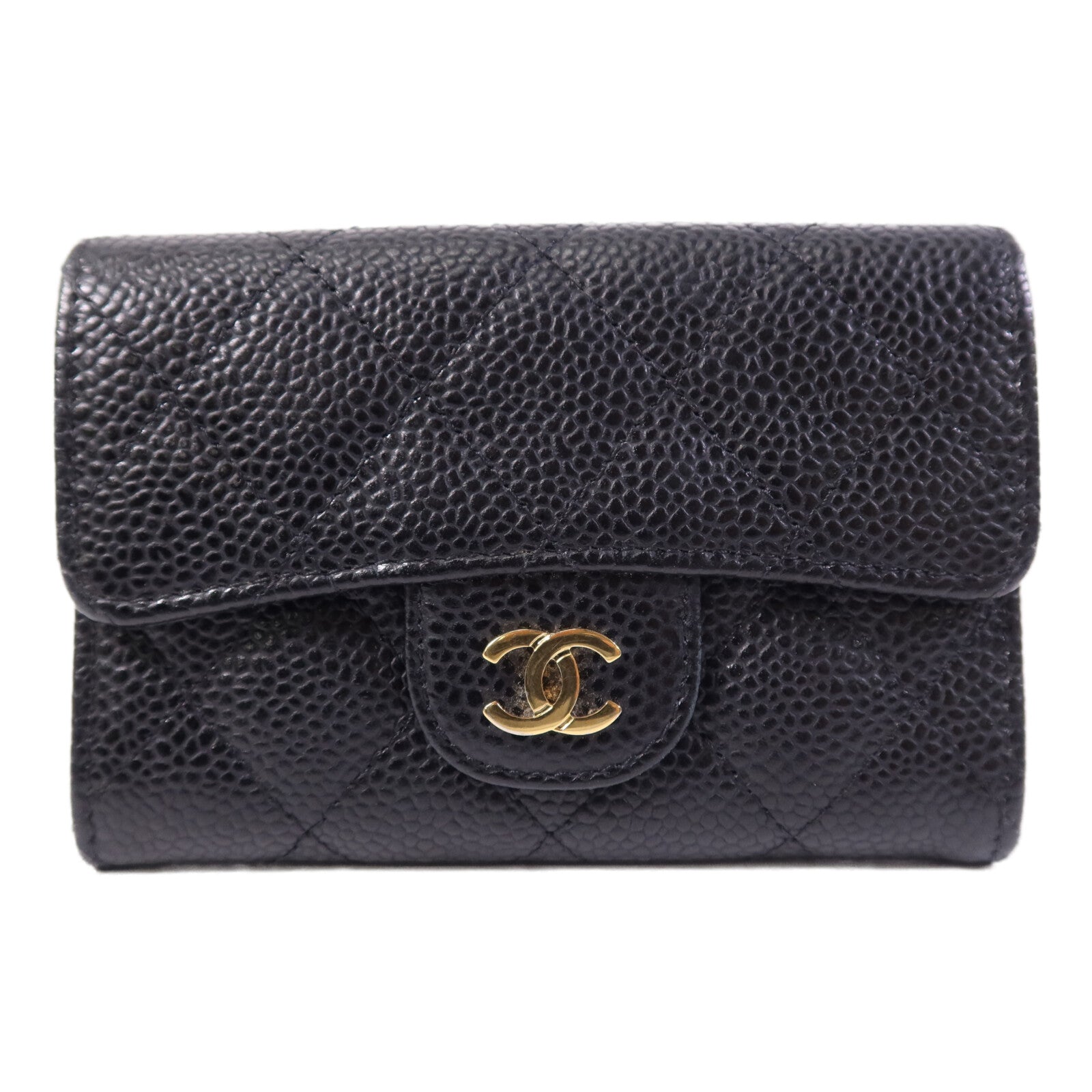 CHANEL 牛皮皮革Card Case金扣卡片套
