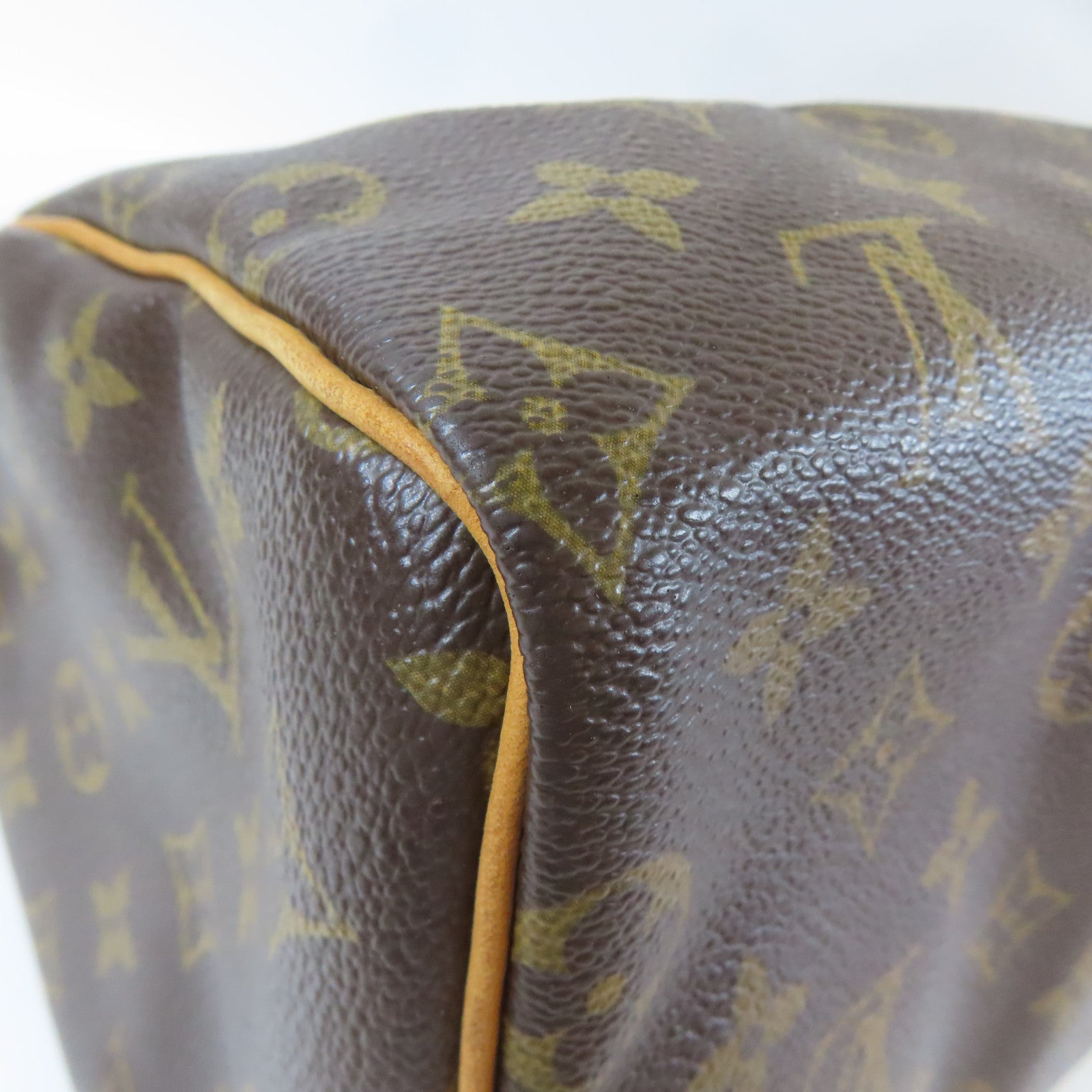 LOUIS VUITTON Monogram Speedy 25金扣手挽袋啡色