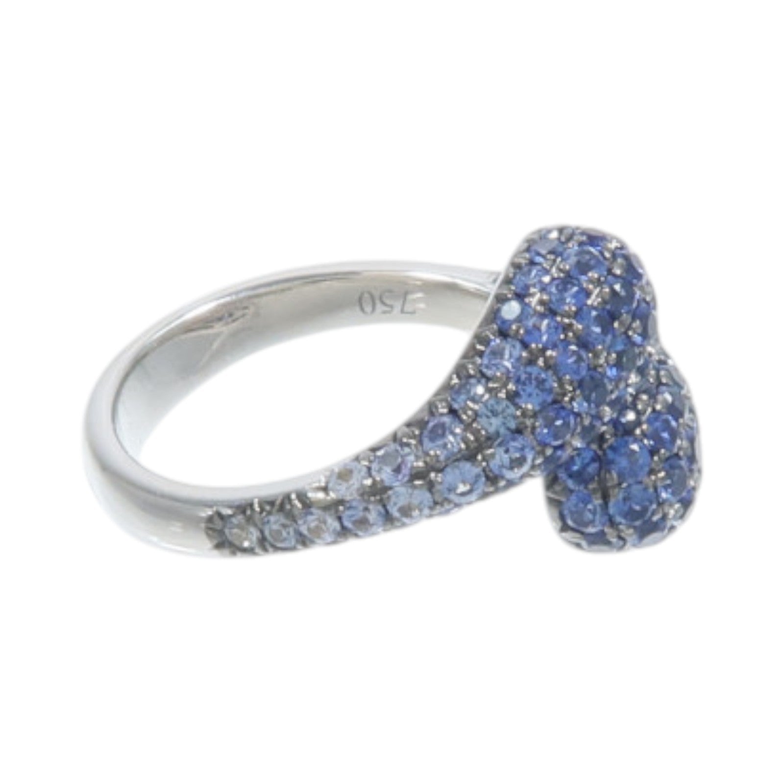 JEWELRY 18K白金Sapphire Ring藍寶石戒指