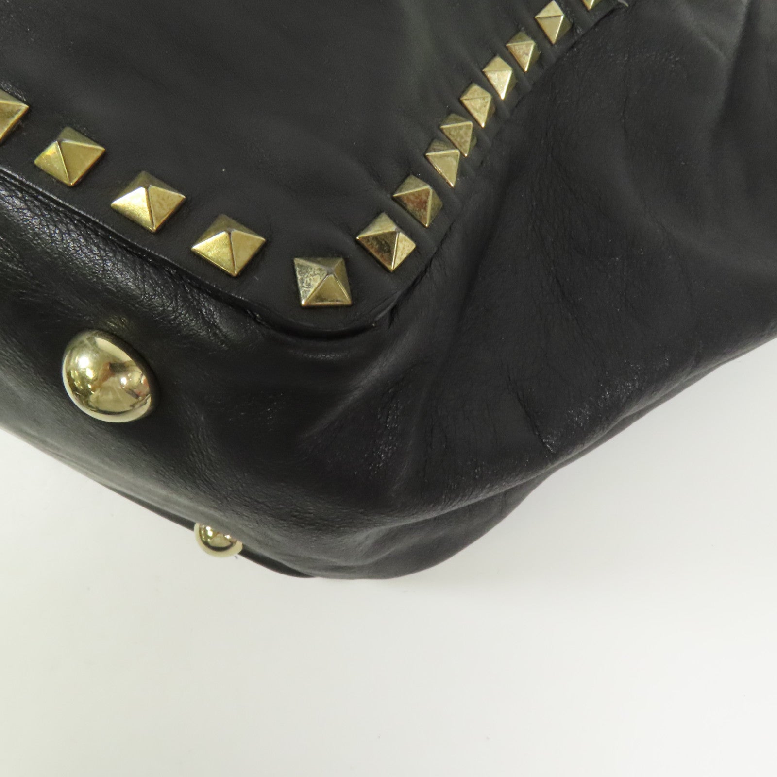 Valentino 牛皮皮革Rockstud金扣手挽肩背兩用袋