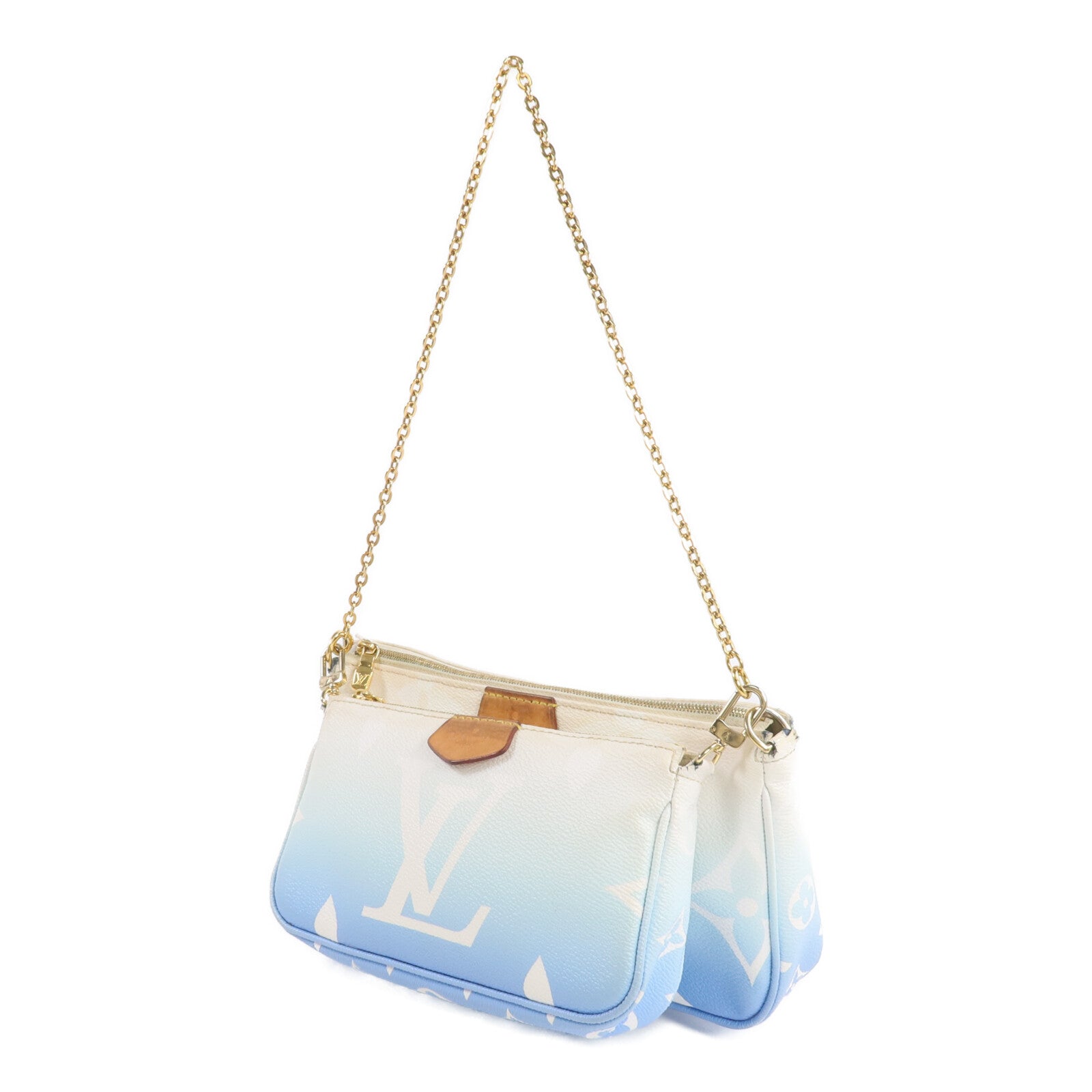 LOUIS VUITTON 【激減優惠】Monogram Giant Multi Pochette Accessoires金扣手挽肩背兩用袋
