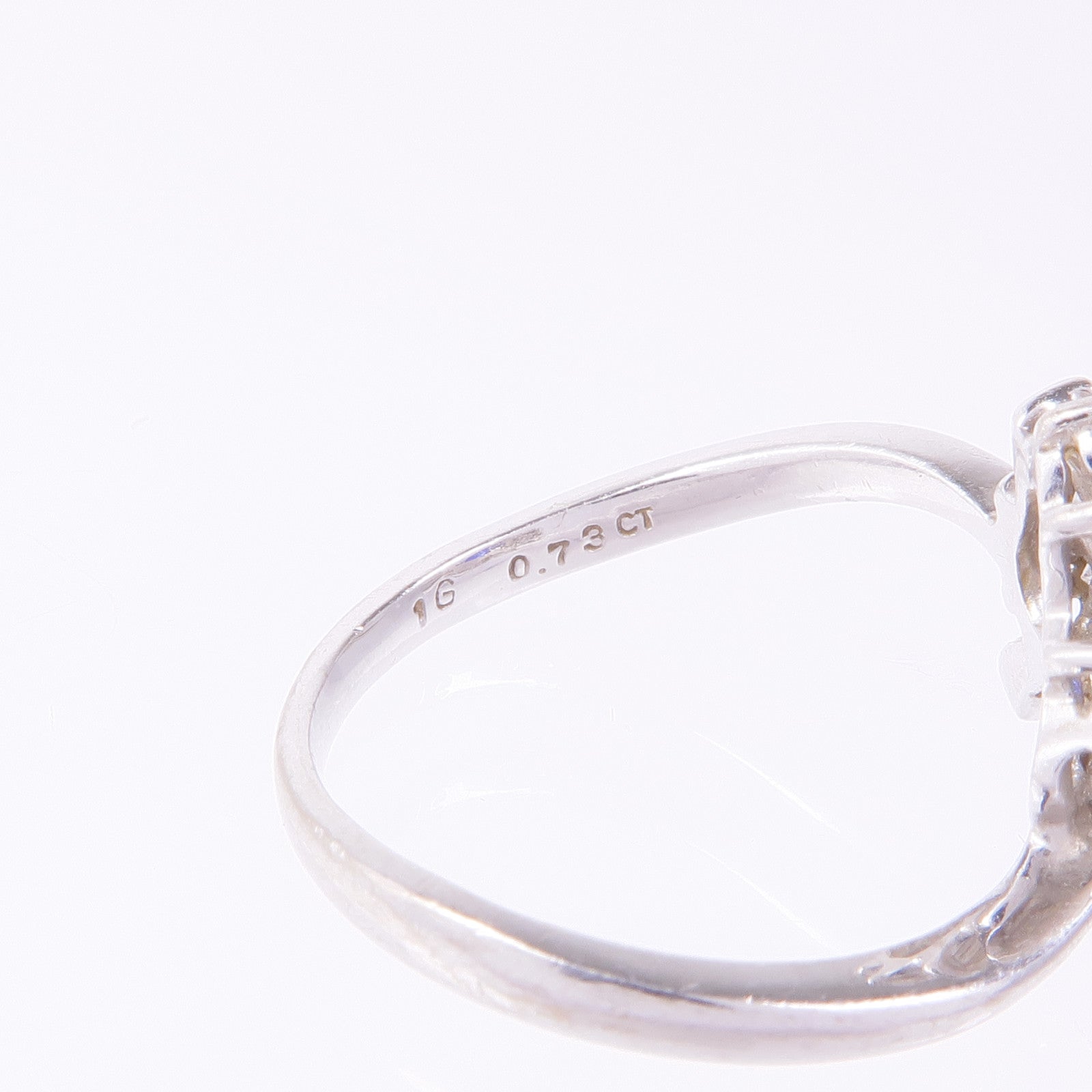 JEWELRY 【激減優惠】18K白金Sapphire Diamond Ring鑽石戒指US#5.75