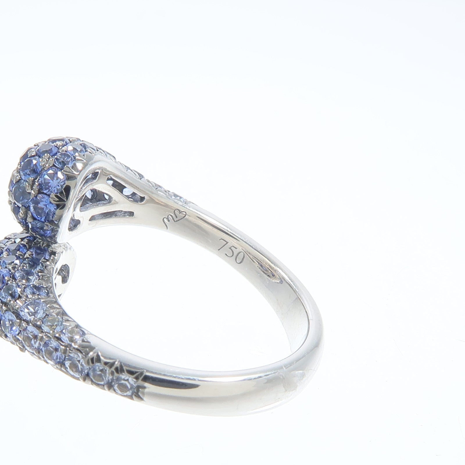 JEWELRY 18K白金Sapphire Ring藍寶石戒指