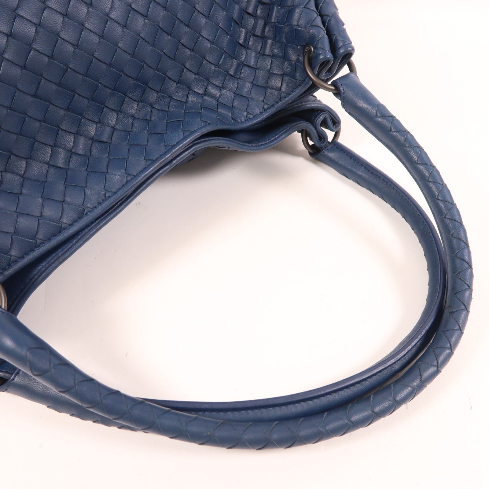 BOTTEGA VENETA 牛皮皮革Tote Bag肩背袋藍色