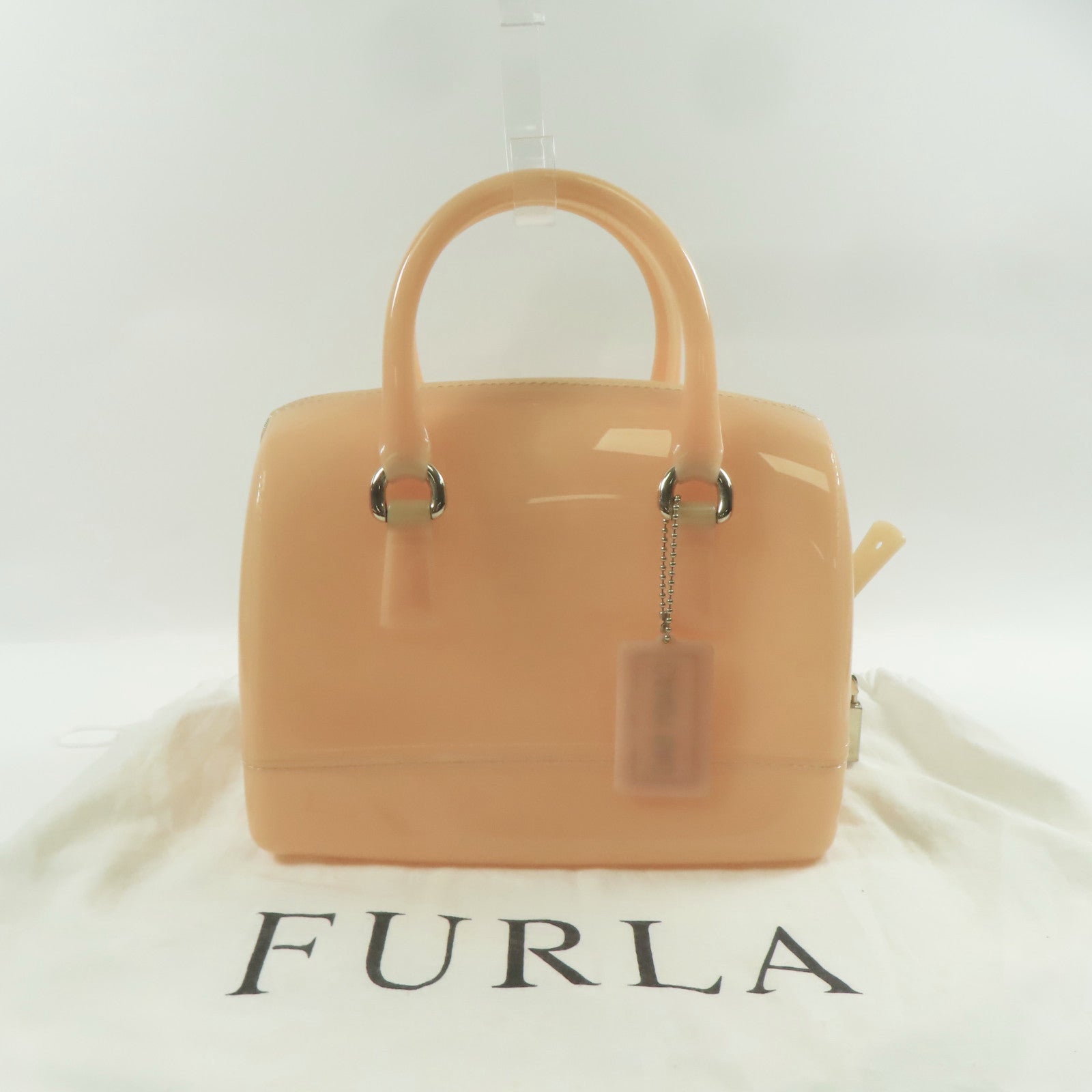 Furla PVC Candy Bag金扣手挽袋沙漠色
