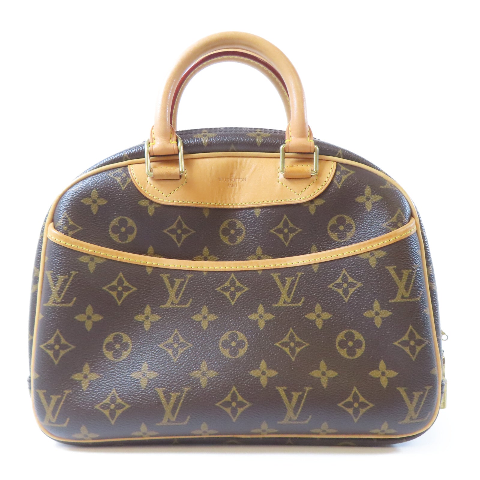 LOUIS VUITTON Monogram Trouville金扣手挽袋啡色