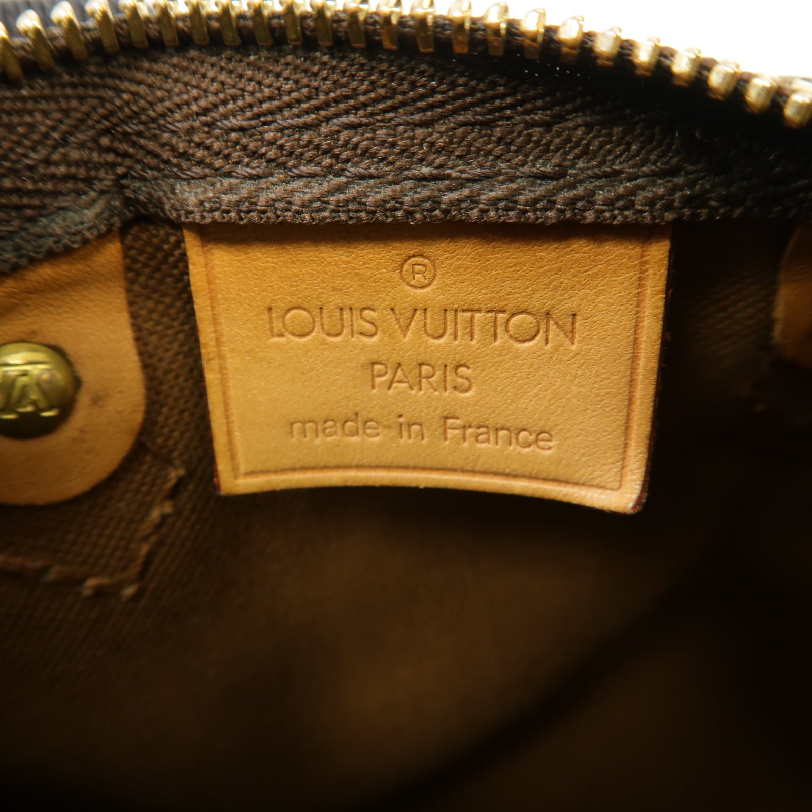 LOUIS VUITTON Monogram Nano Speedy金扣手挽肩背兩用袋啡色