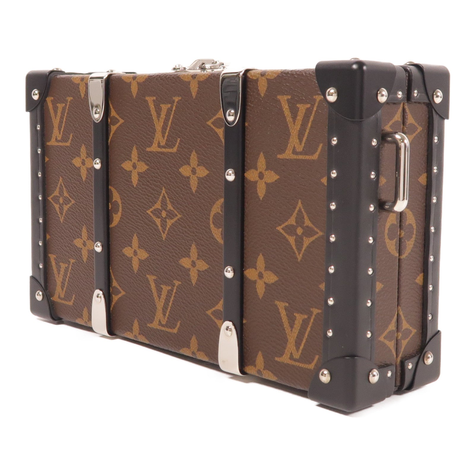 LOUIS VUITTON 【激減優惠】Monogram Wallet Trunk銀扣手拿包