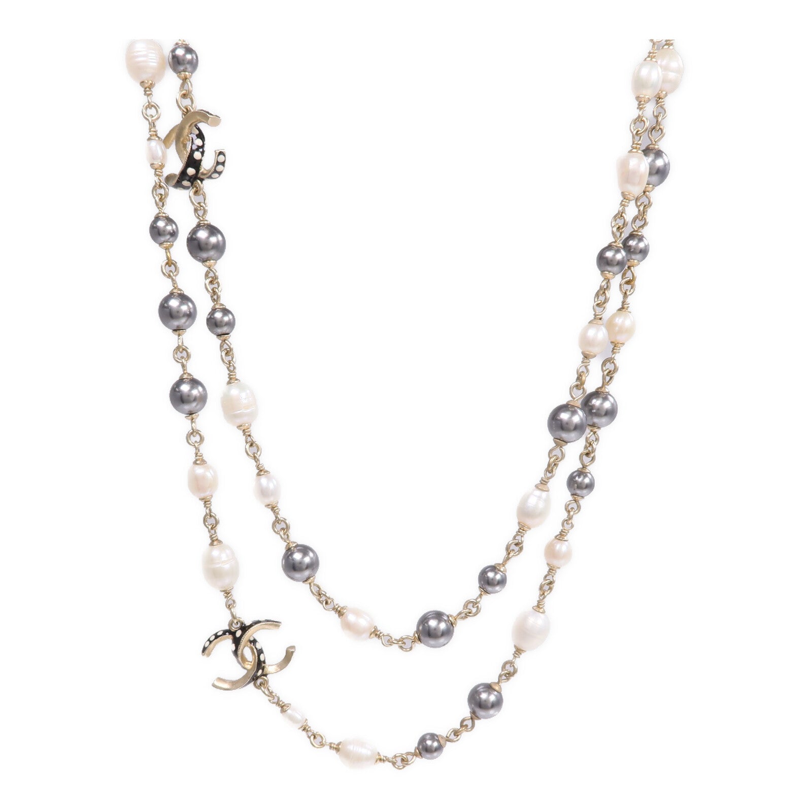 CHANEL PVC/金屬Long Necklace項鍊
