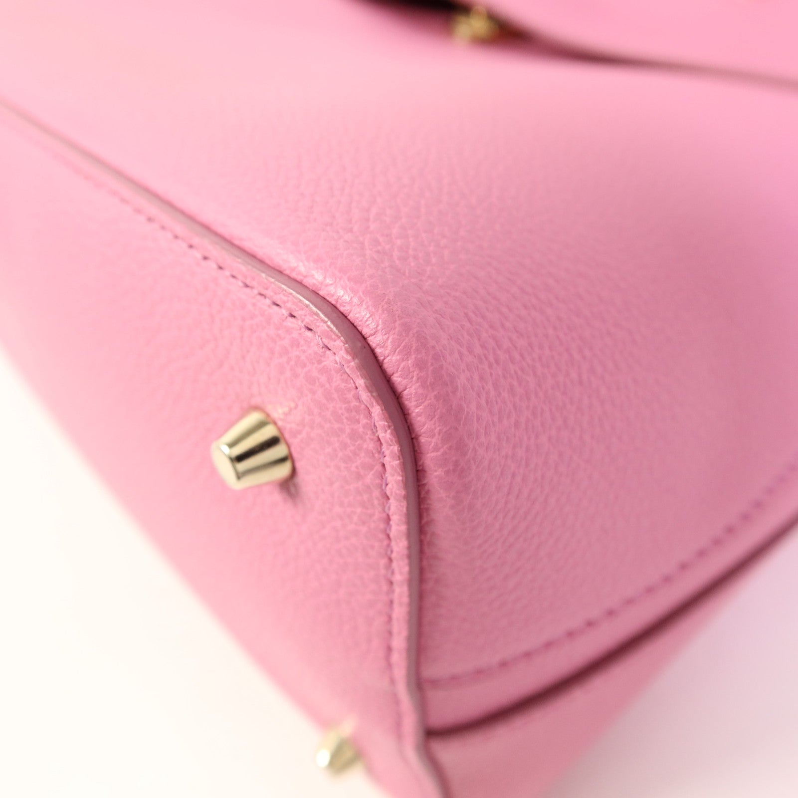 Furla 牛皮皮革2 Way Shoulder金扣手挽肩背兩用袋