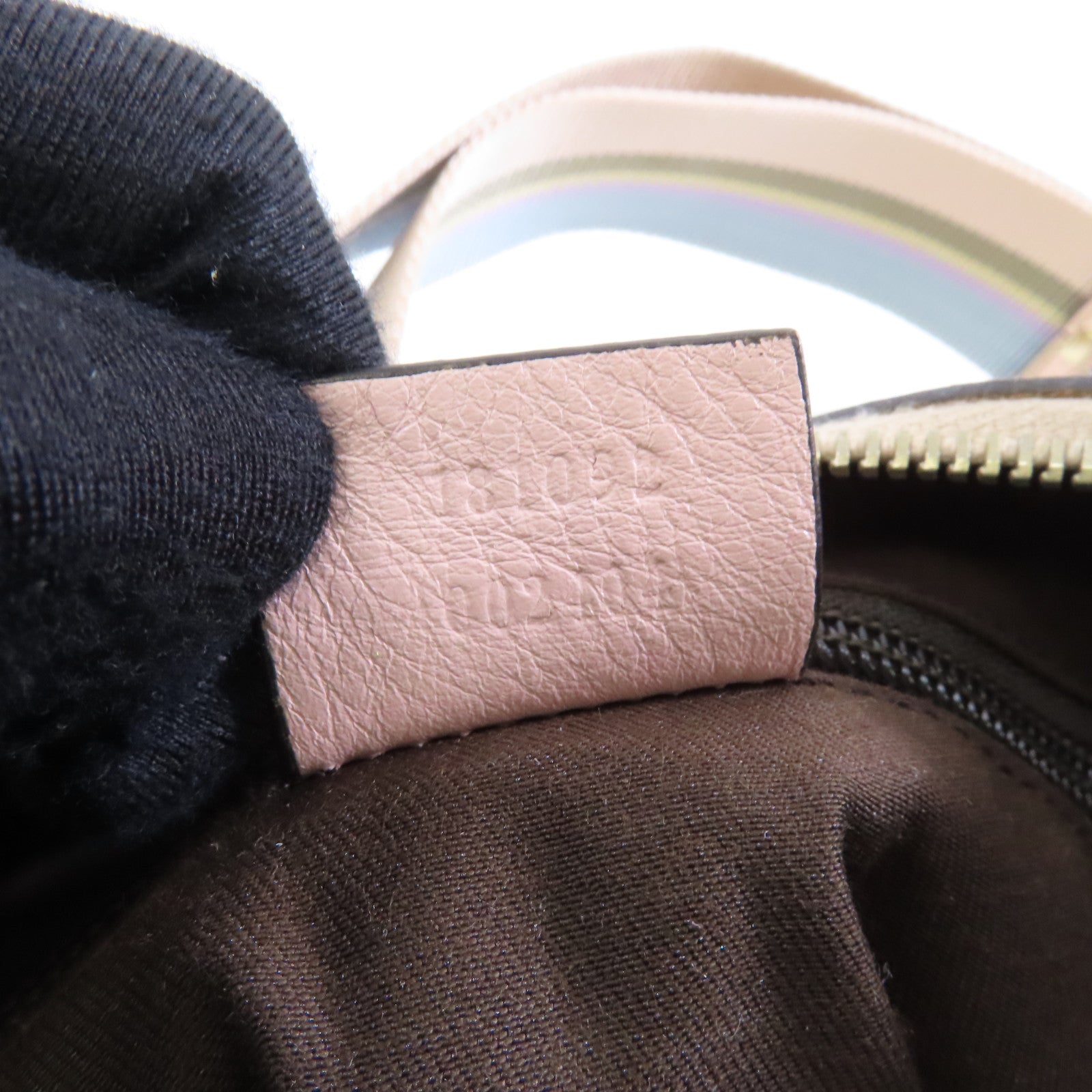 GUCCI 帆布Shoulder Bag金扣肩背袋啡色粉紅色