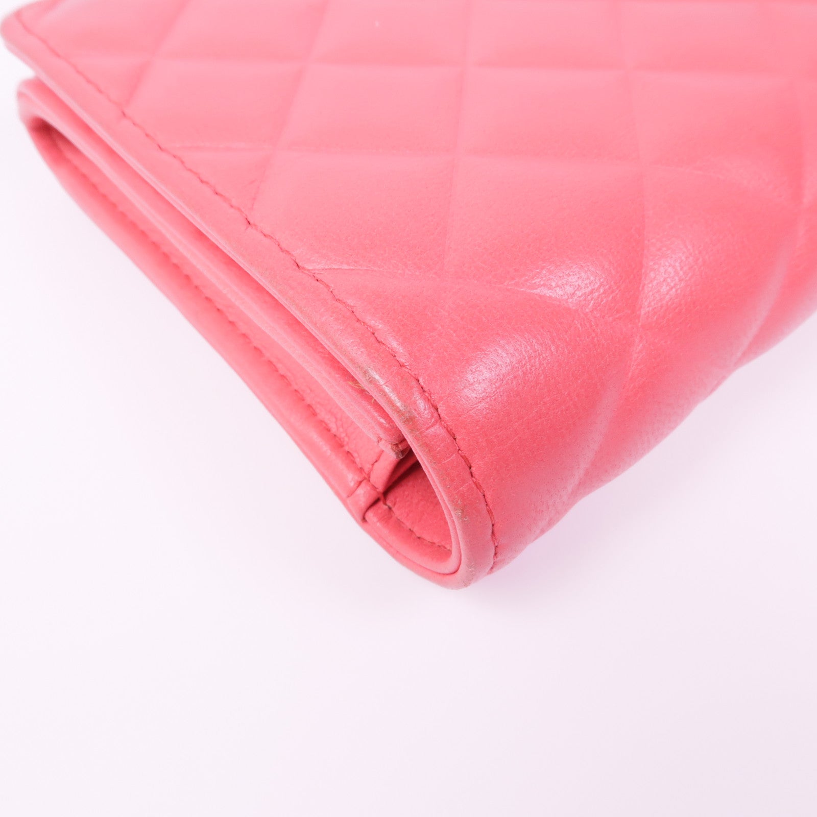 CHANEL 皮革Long Wallet金扣長錢包