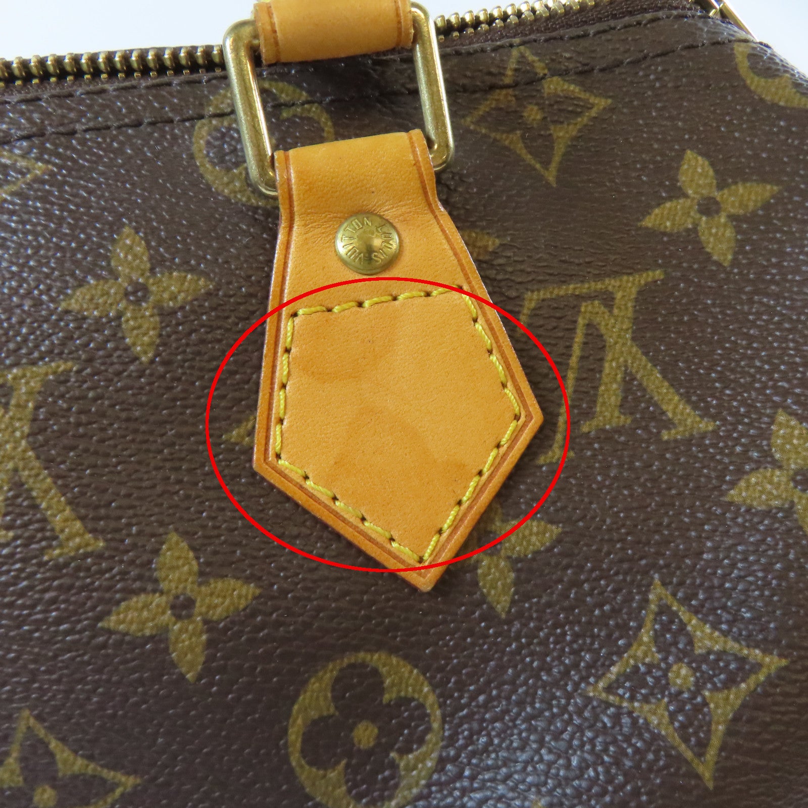 LOUIS VUITTON Monogram Speedy 25金扣手挽袋啡色