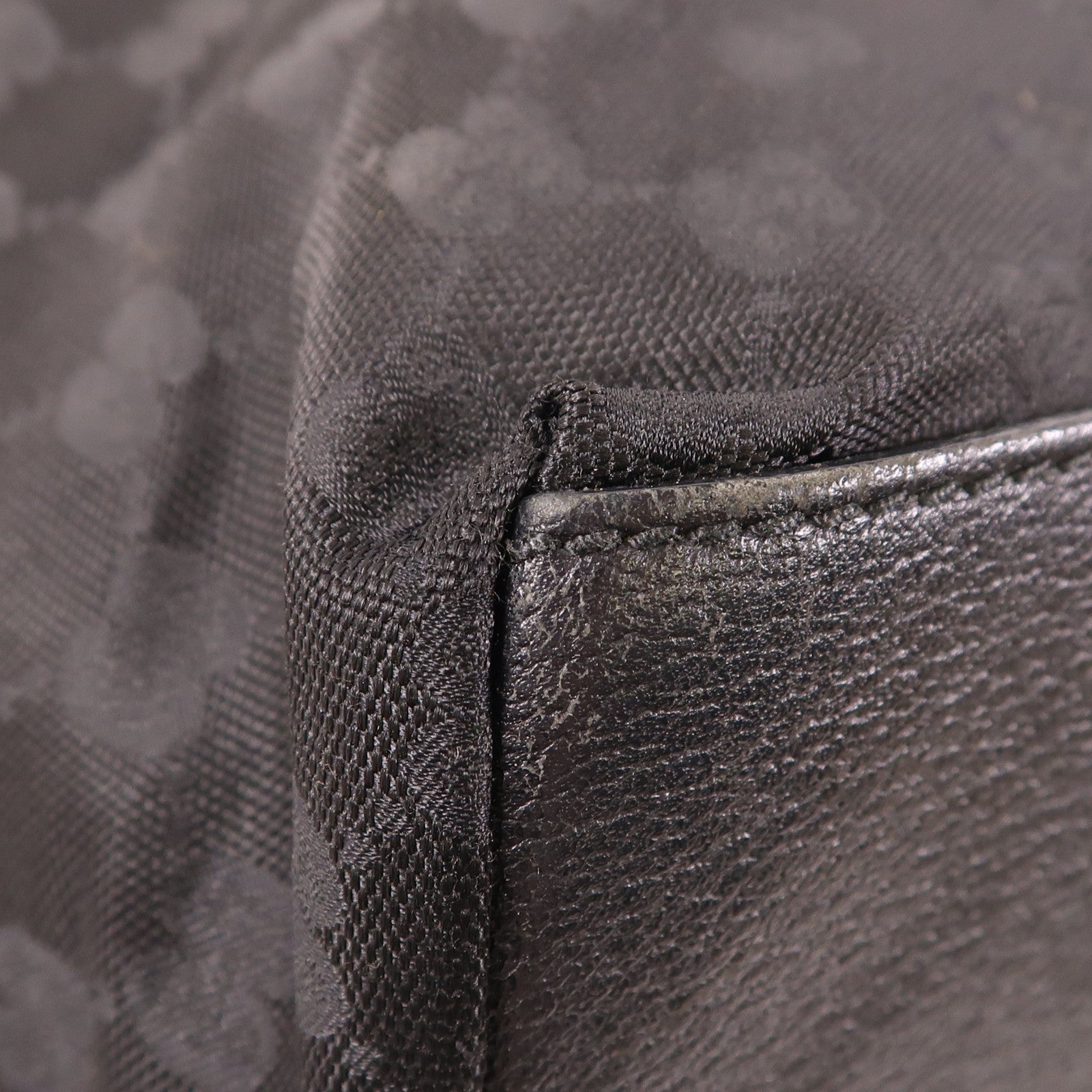 GUCCI GG Shoulder Tote Bag 131231 Nylon Black