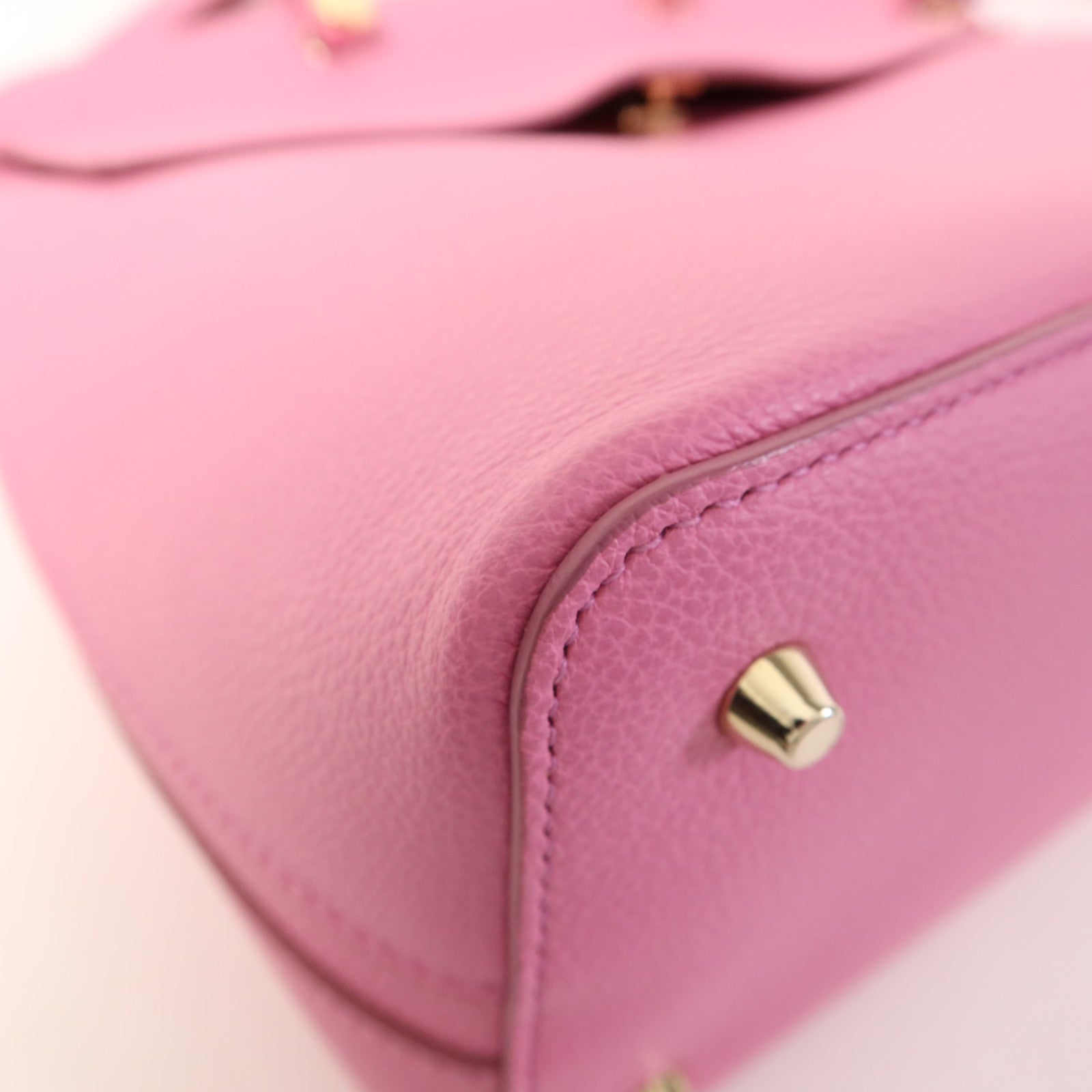 Furla 牛皮皮革2 Way Shoulder金扣手挽肩背兩用袋