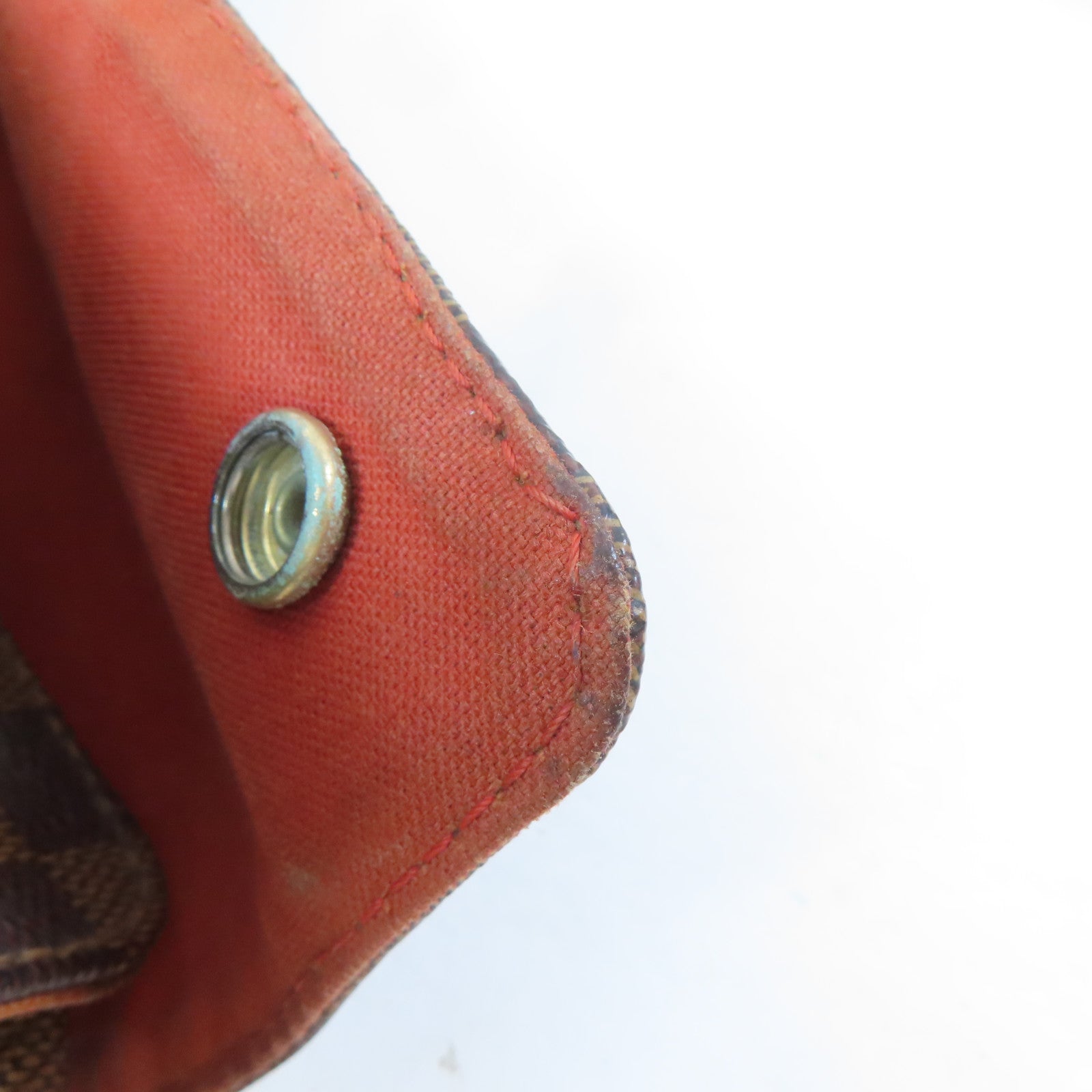 LOUIS VUITTON Damier Naviglio金扣肩背袋啡色