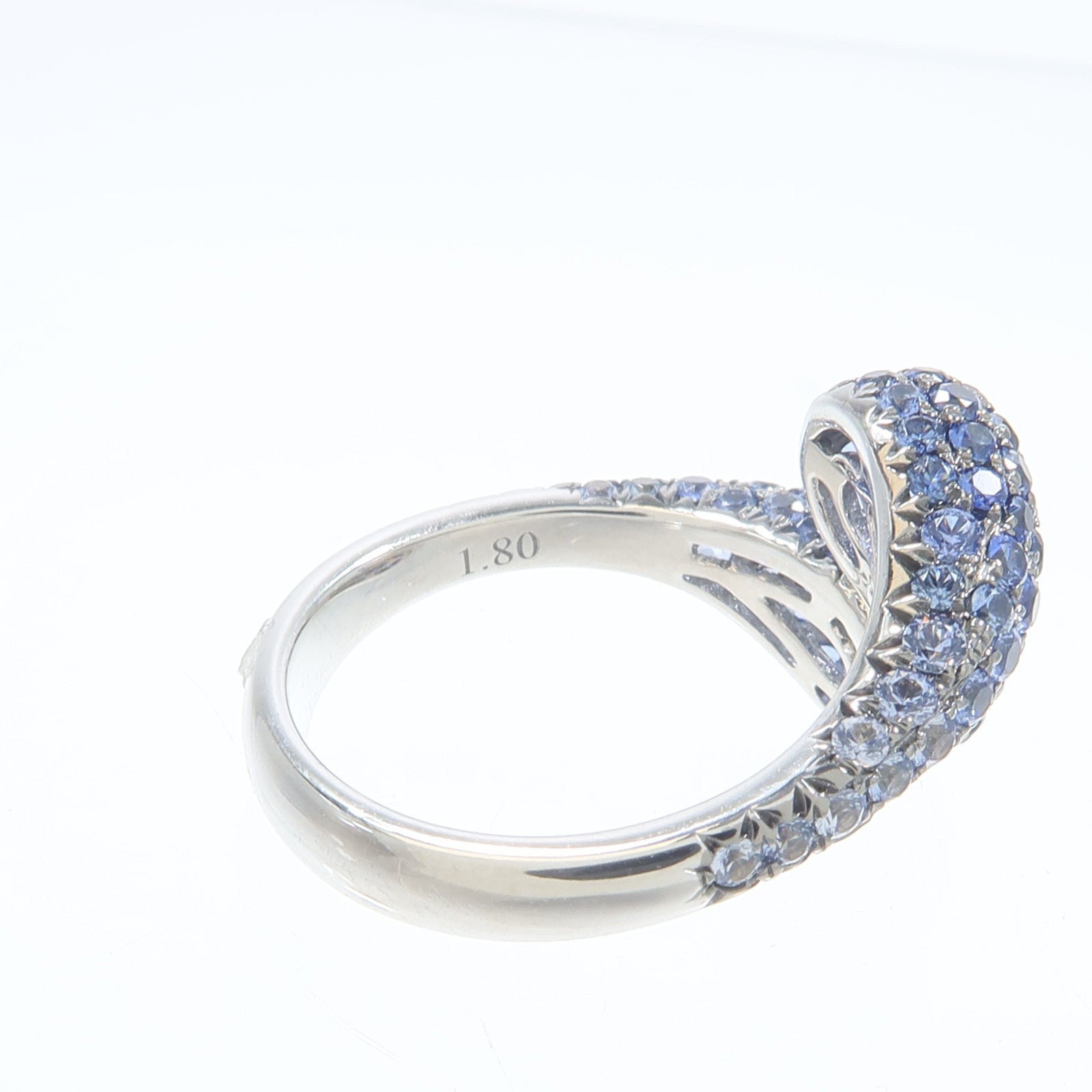 JEWELRY 18K白金Sapphire Ring藍寶石戒指