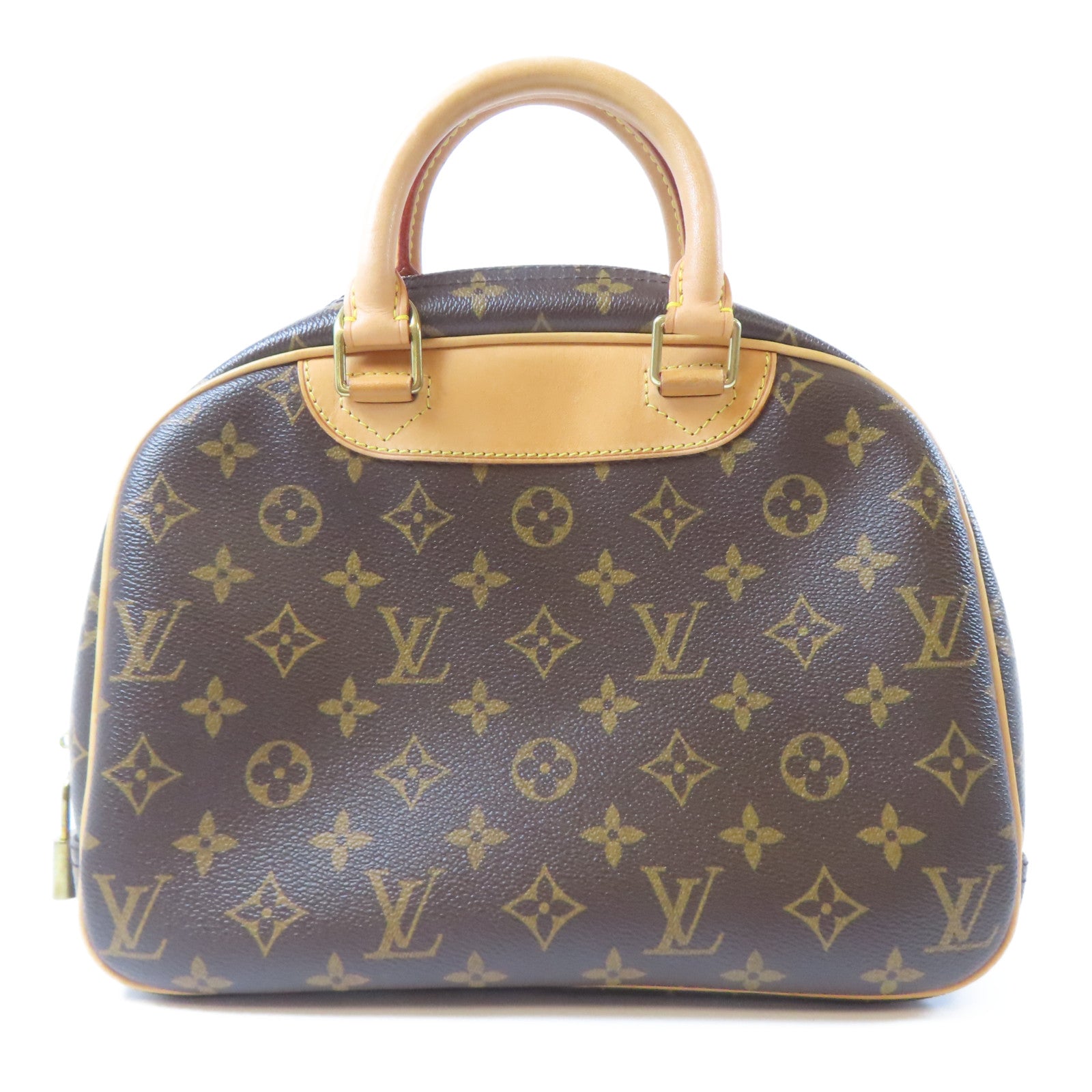 LOUIS VUITTON Monogram Trouville金扣手挽袋啡色