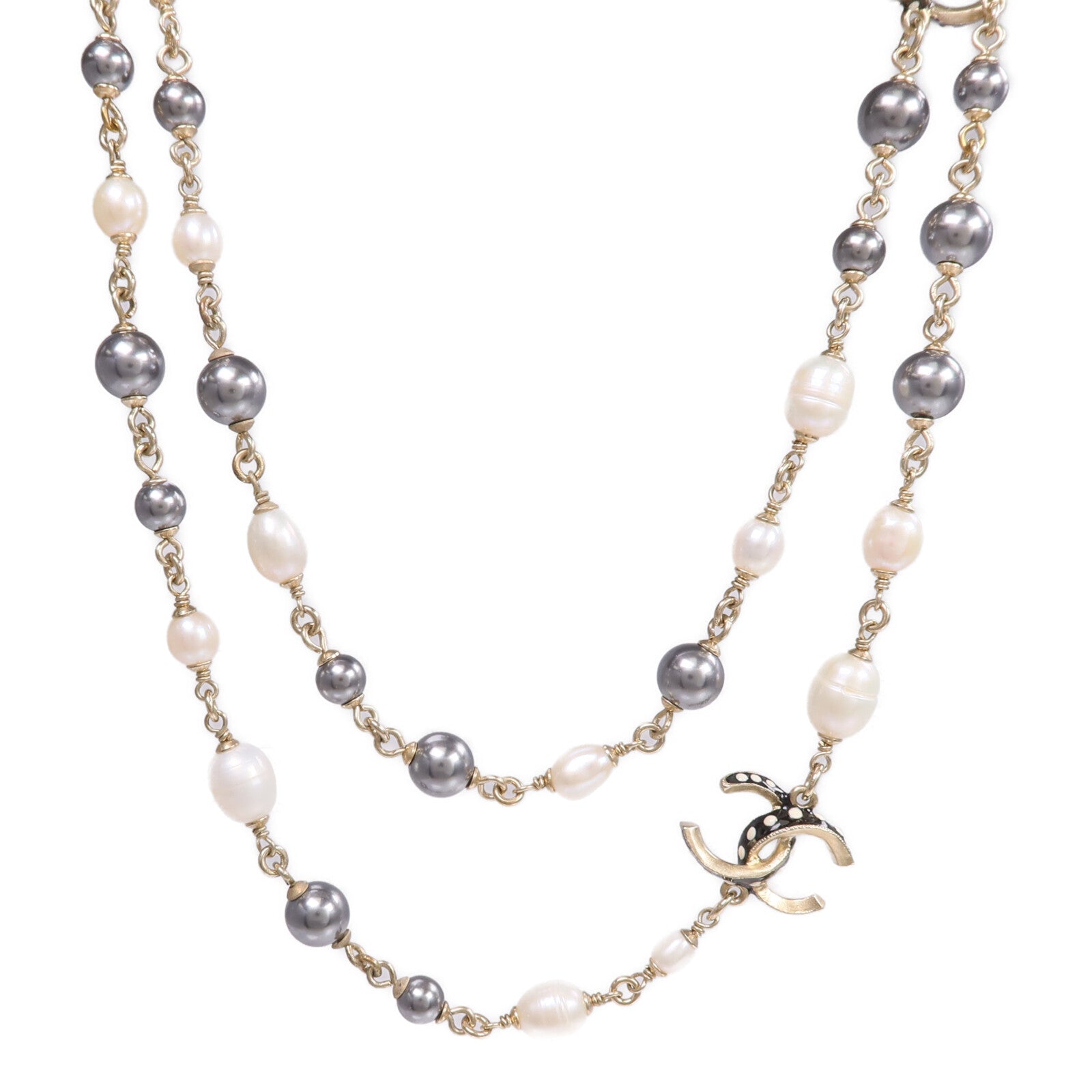 CHANEL PVC/金屬Long Necklace項鍊