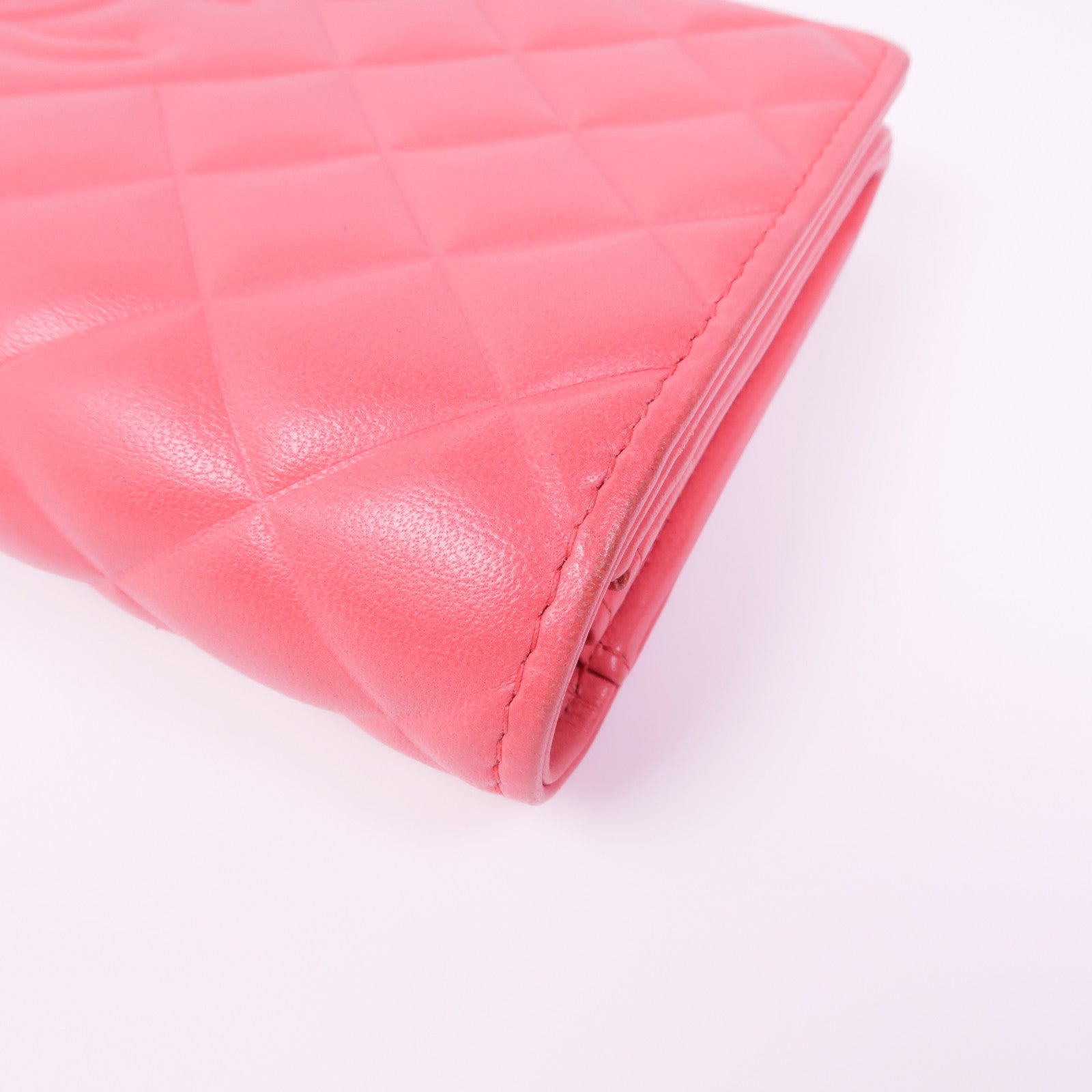 CHANEL 皮革Long Wallet金扣長錢包