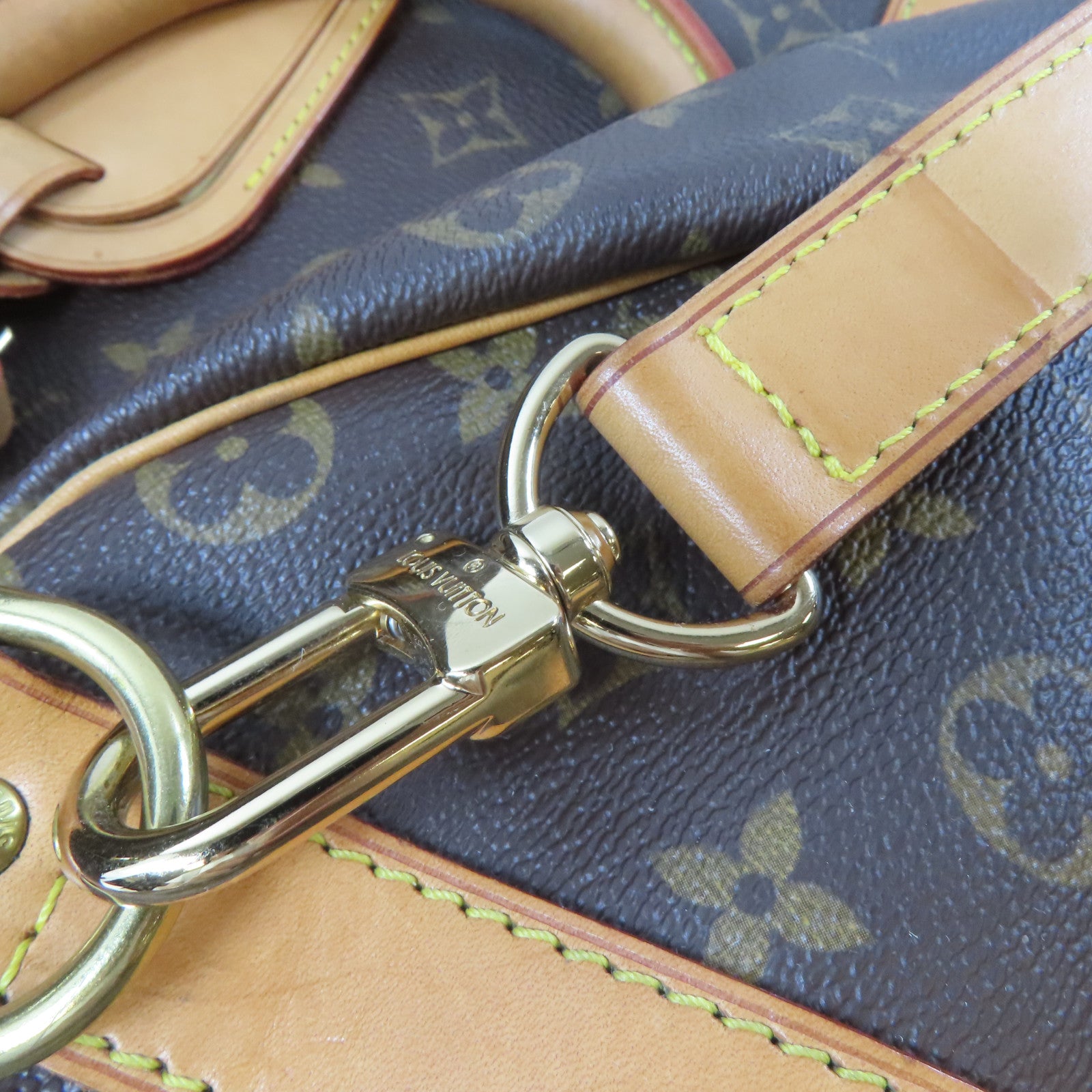 LOUIS VUITTON Monogram Keepall Bandouliere 50金扣手挽肩背兩用袋啡色