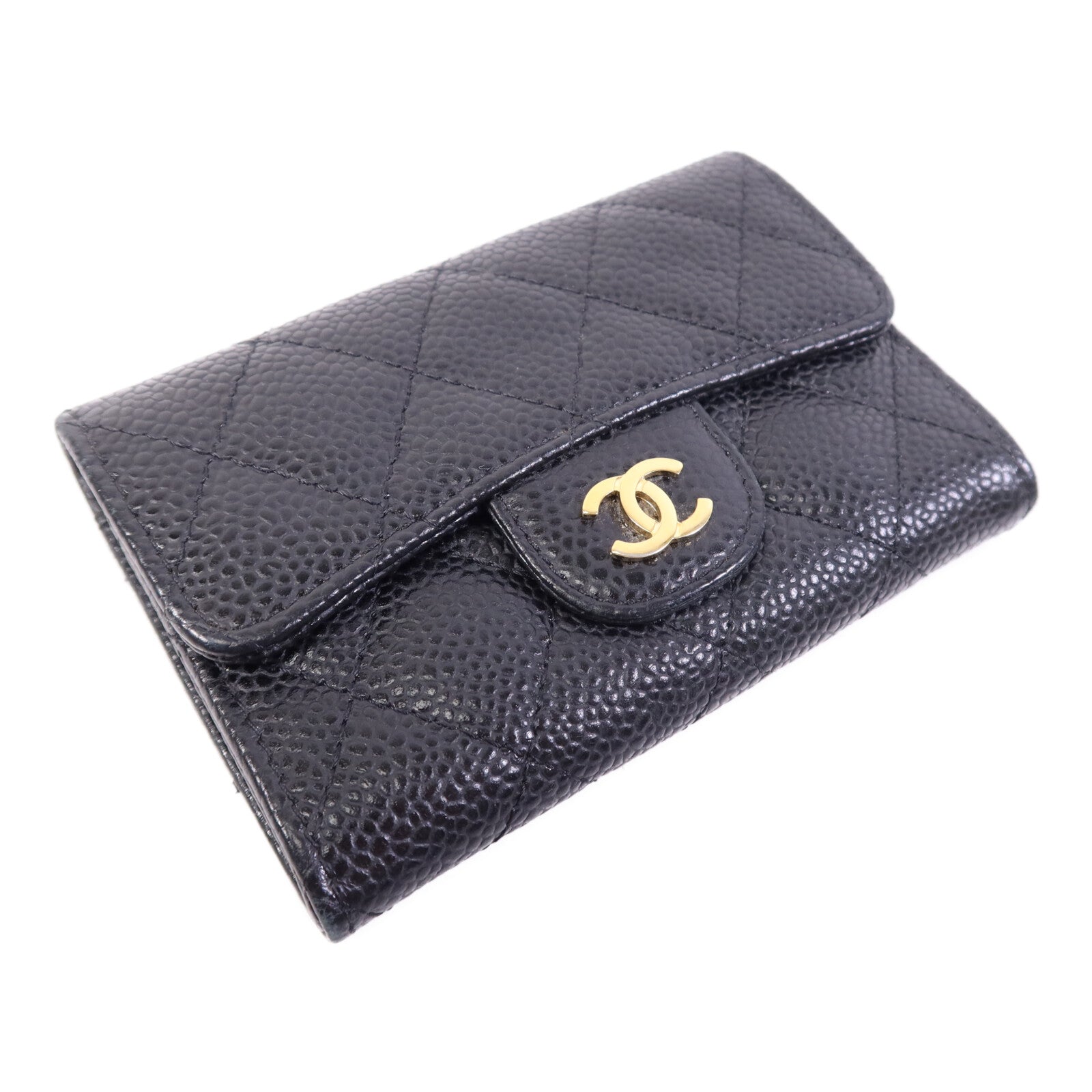 CHANEL 牛皮皮革Card Case金扣卡片套
