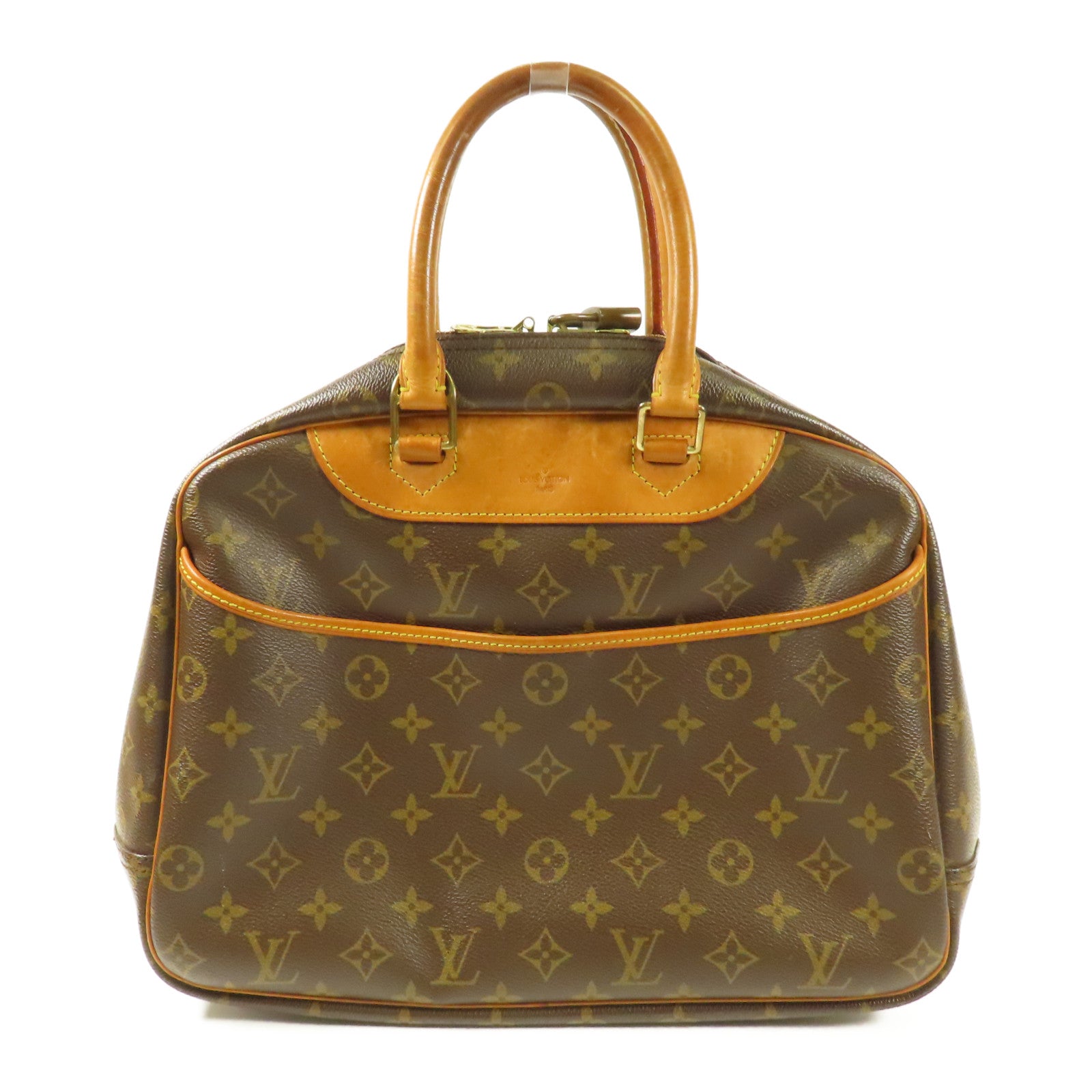 LOUIS VUITTON 【激減優惠】Monogram Deauville金扣手挽袋