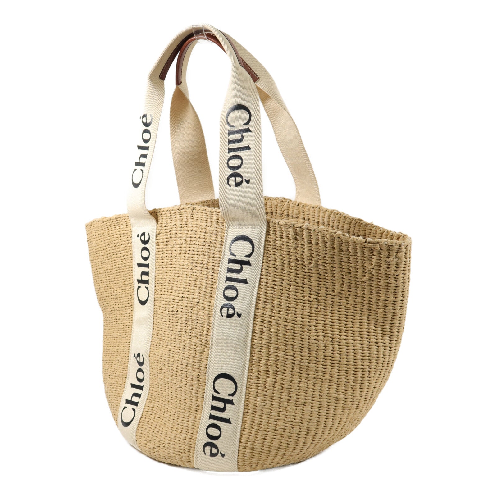 Chloe Natural Fiber Large Woody Basket肩背袋