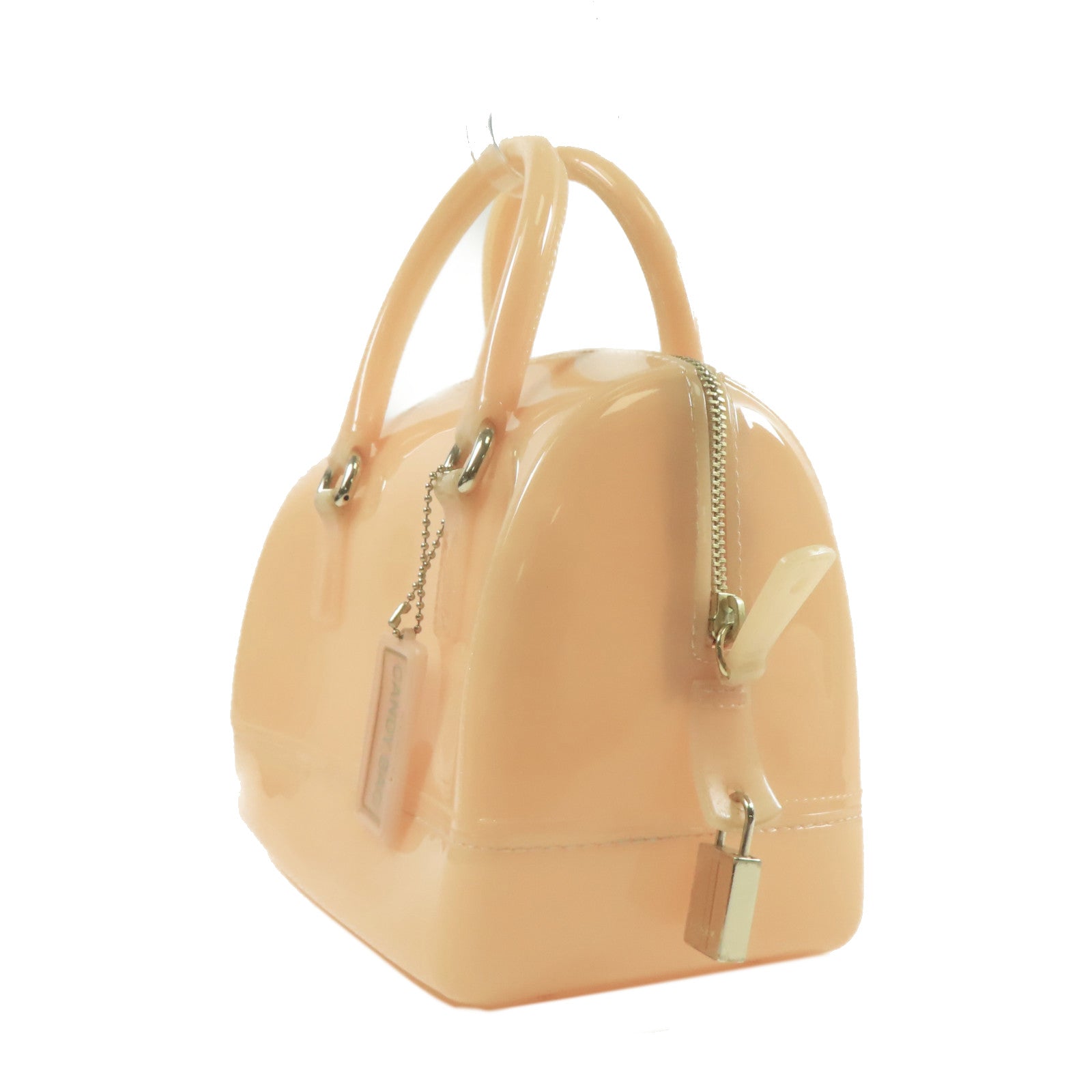 Furla PVC Candy Bag金扣手挽袋沙漠色