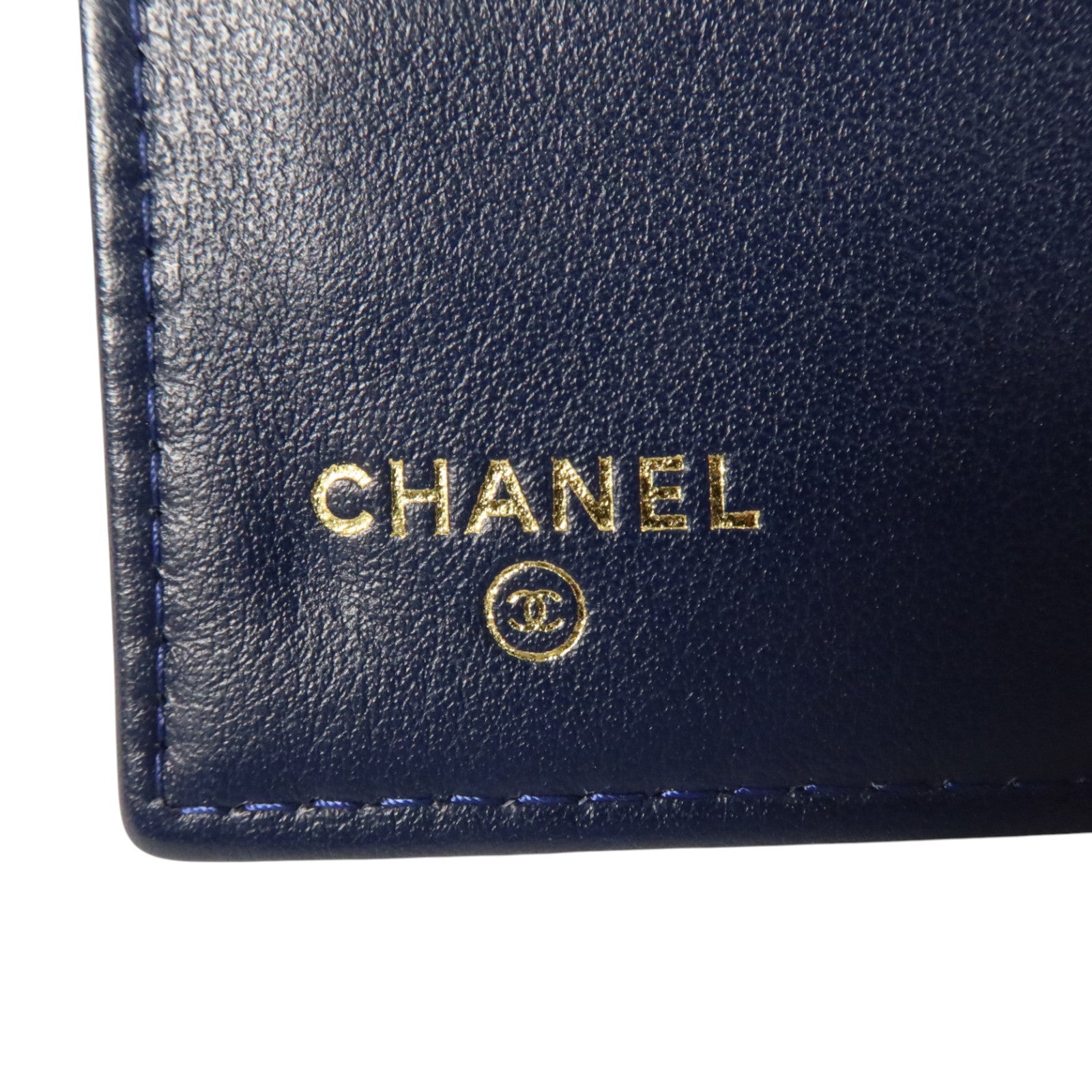 CHANEL 牛皮皮革Boy Chanel Wallet Medium金扣長錢包