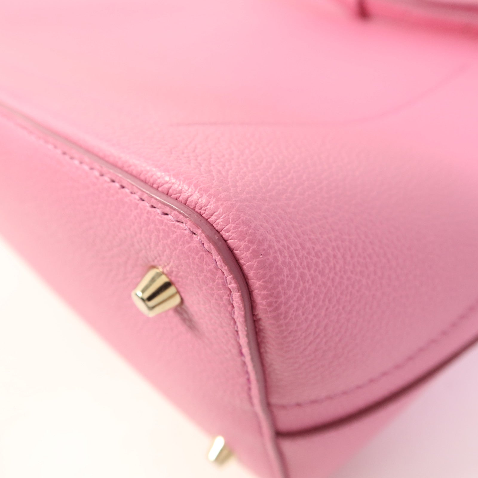Furla 牛皮皮革2 Way Shoulder金扣手挽肩背兩用袋