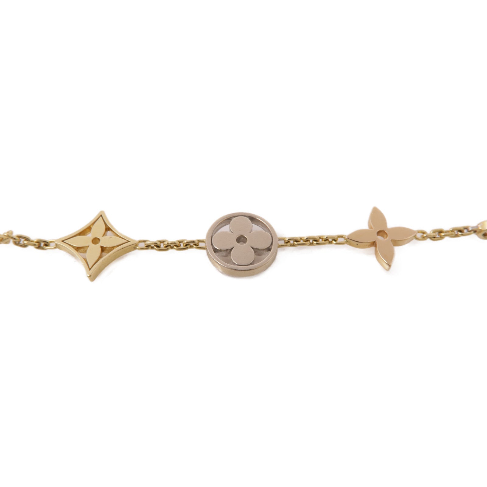 LOUIS VUITTON 18K黃金/18K白金/18K玫瑰金Idylle Blossom Bracelet手鏈