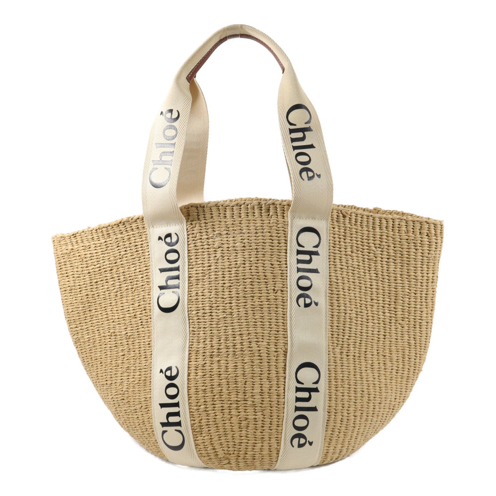 Chloe Natural Fiber Large Woody Basket肩背袋