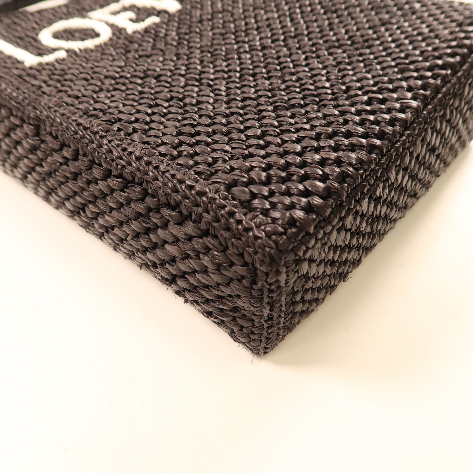 LOEWE Raffia Tote Bag Mini金扣手挽肩背兩用袋