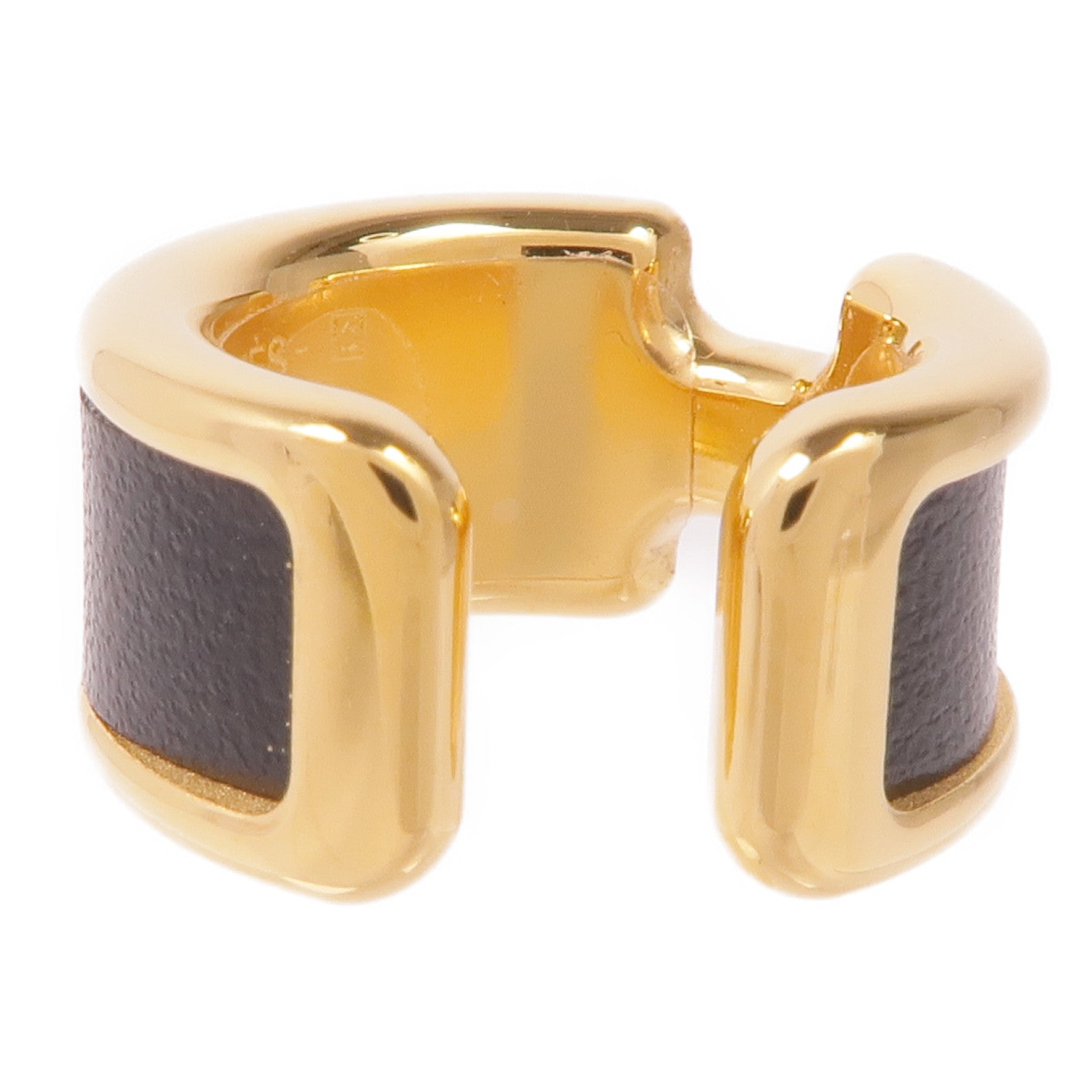 HERMES 金屬/牛皮皮革Olympe Ear Cuff耳夾