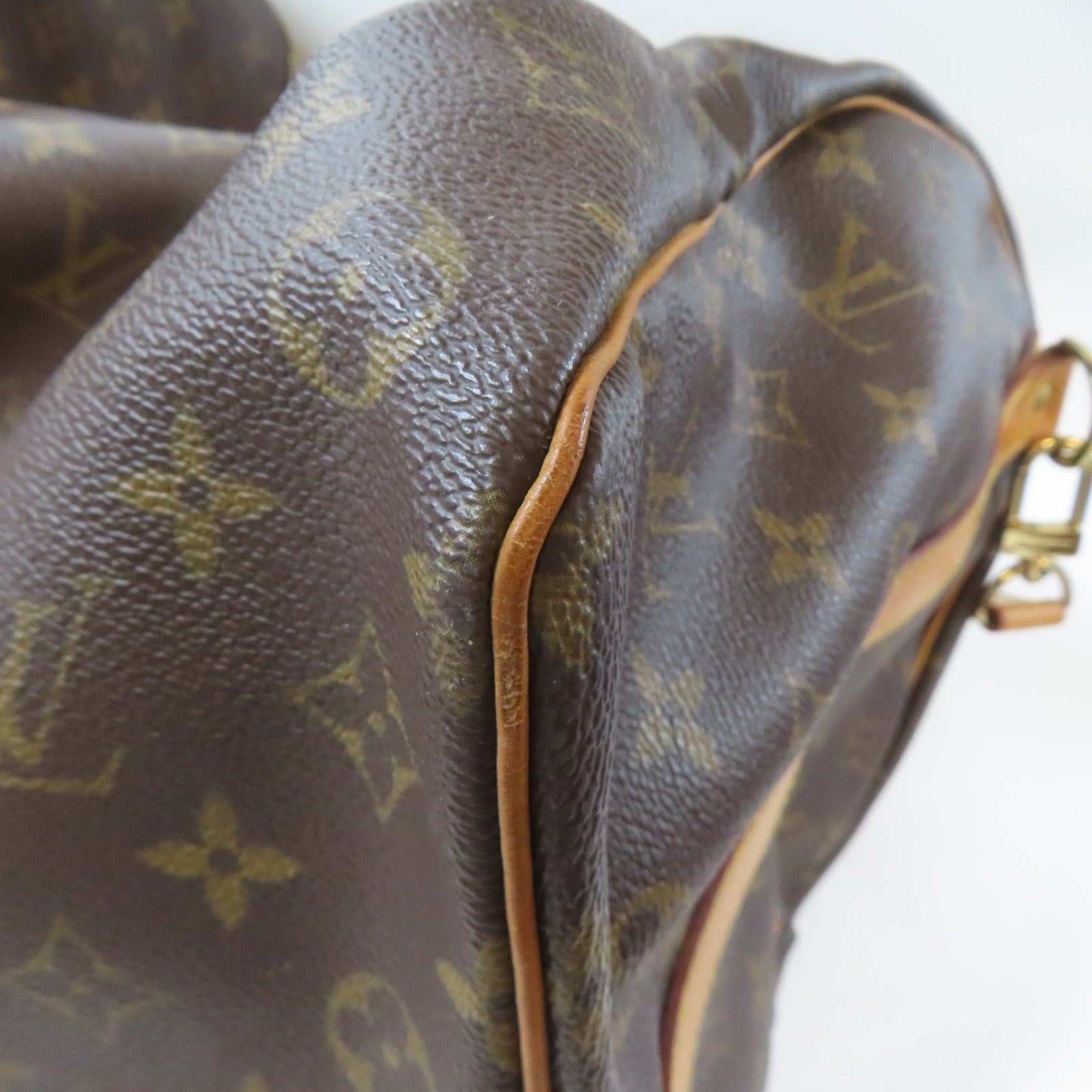 LOUIS VUITTON Monogram Keepall Bandouliere 50金扣手挽肩背兩用袋啡色